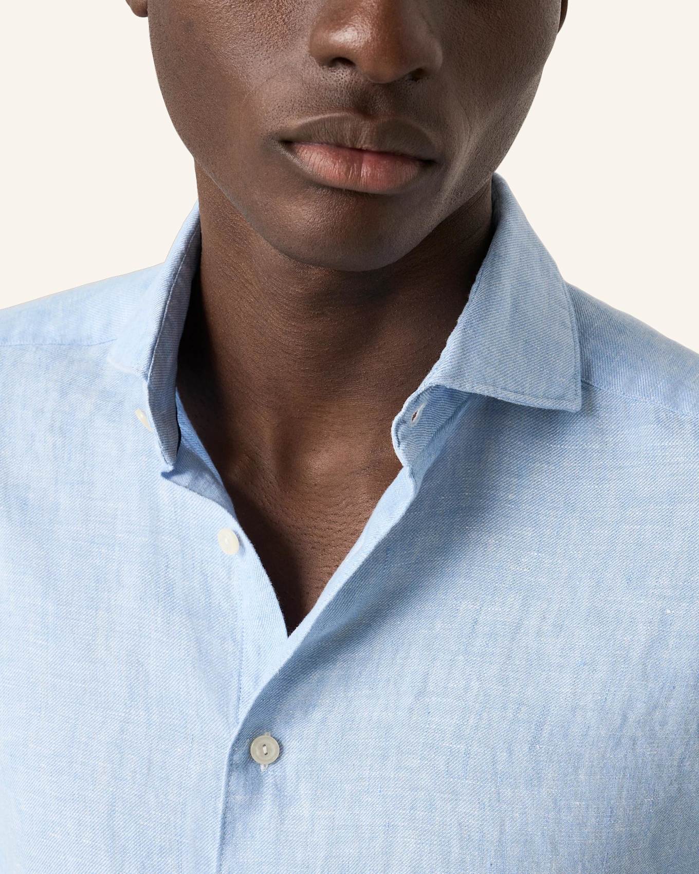 ETON Leinenhemd Contemporary Fit: BLAU