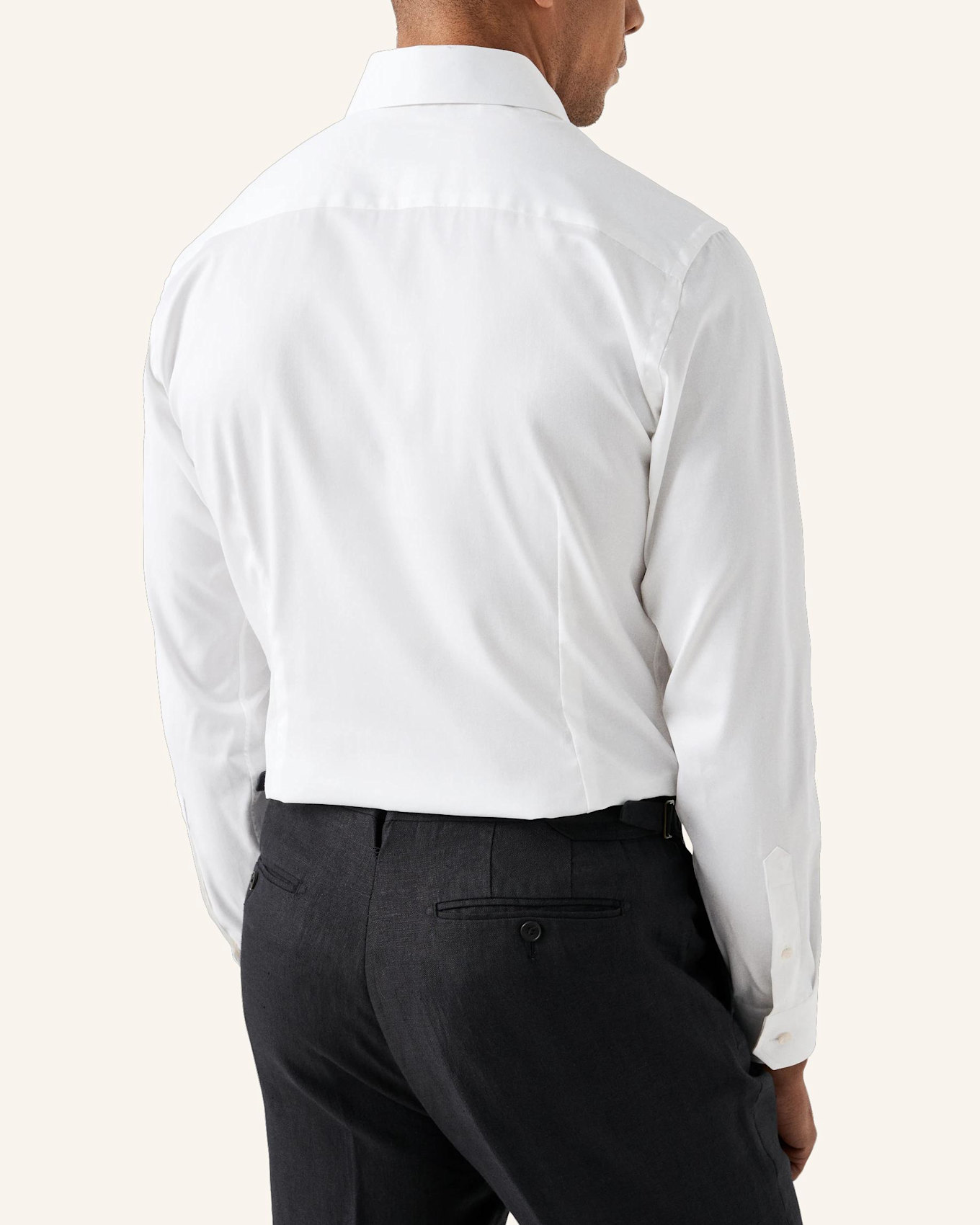 ETON Hemd Baumwolle Tencel™ Lyocell Slim Fit: WEISS