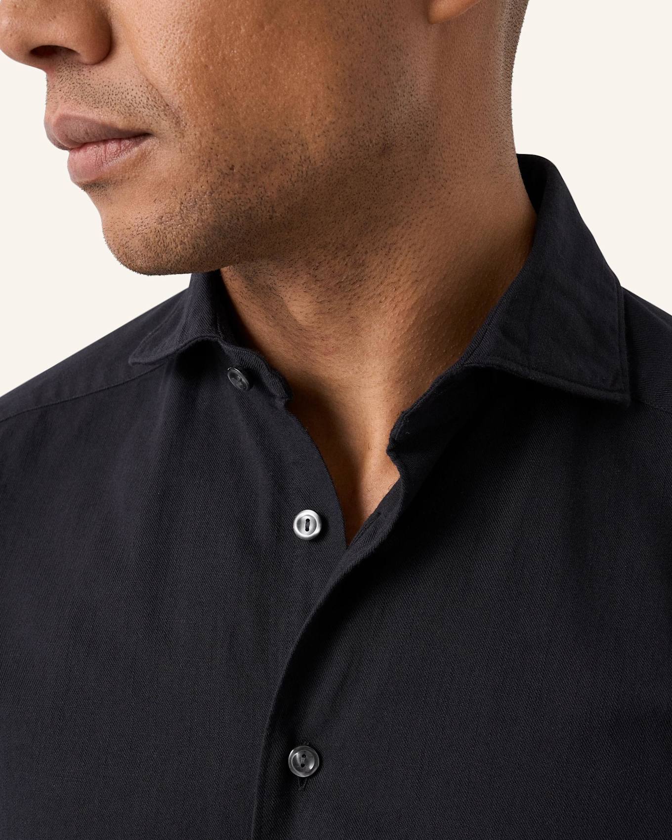 ETON Jeanshemd Contemporary Fit: SCHWARZ