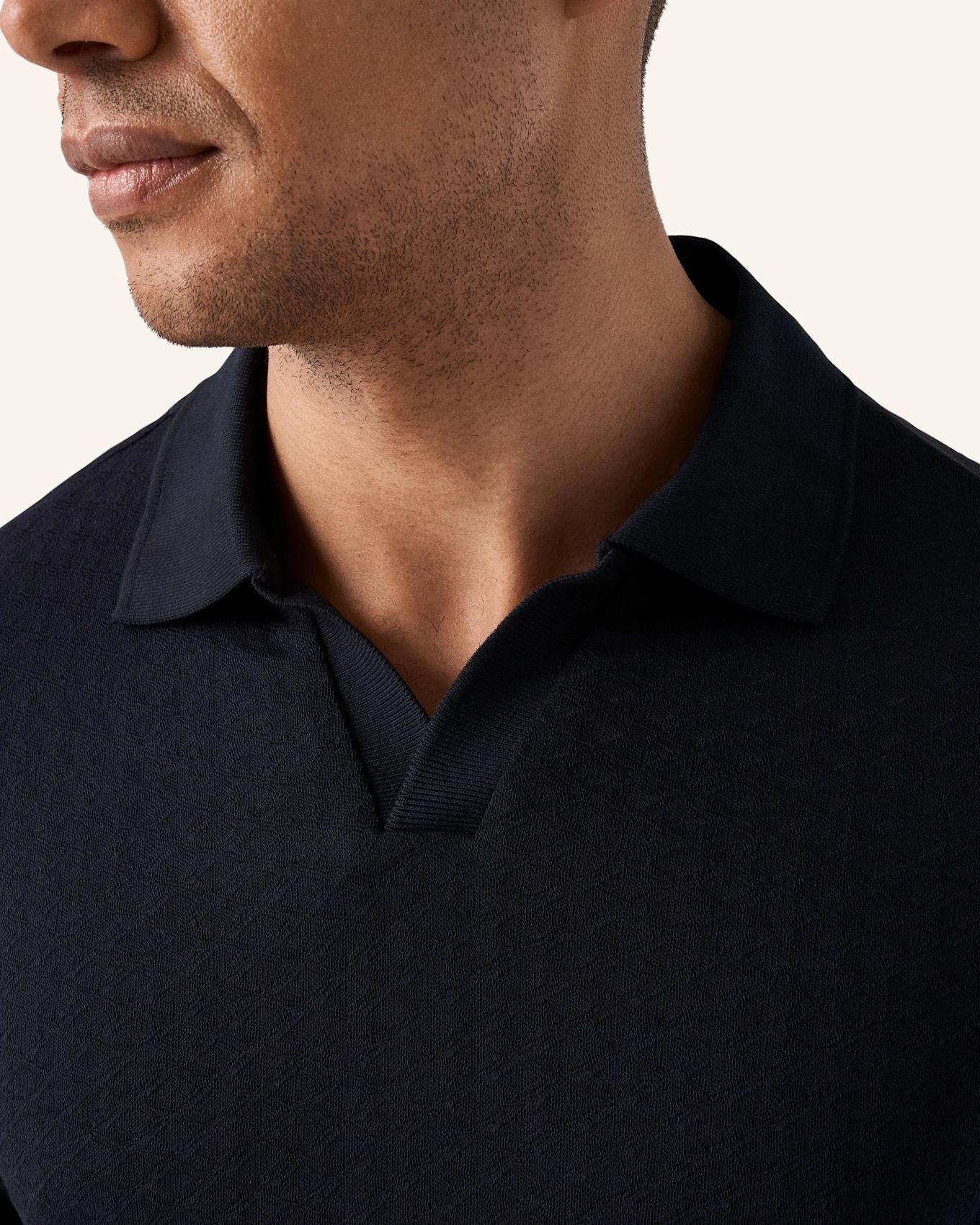 ETON Polohemd Aus Baumwolle: DUNKELBLAU