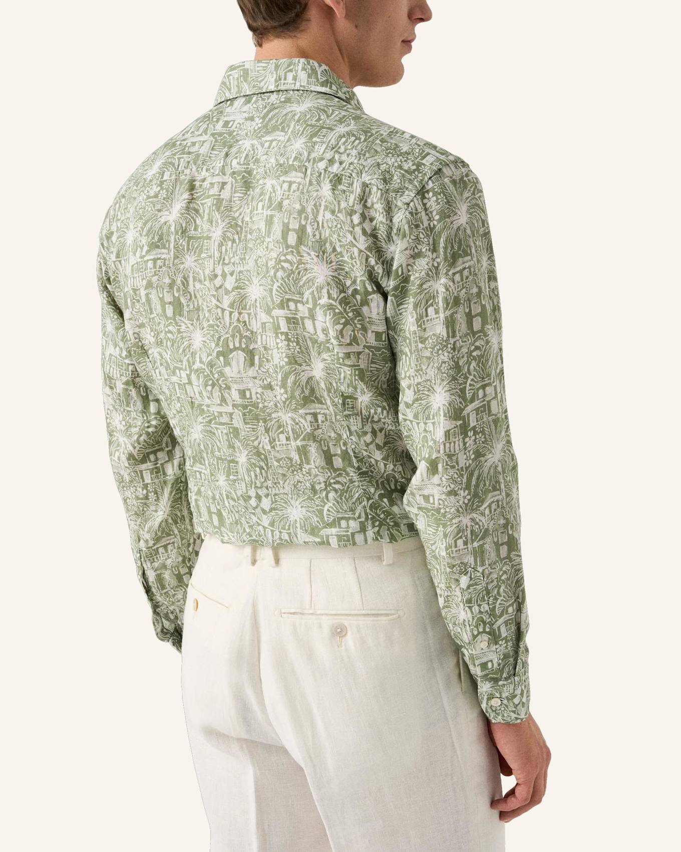 ETON Hemd Gaudí Garden Slim Fit: DUNKELGRÜN