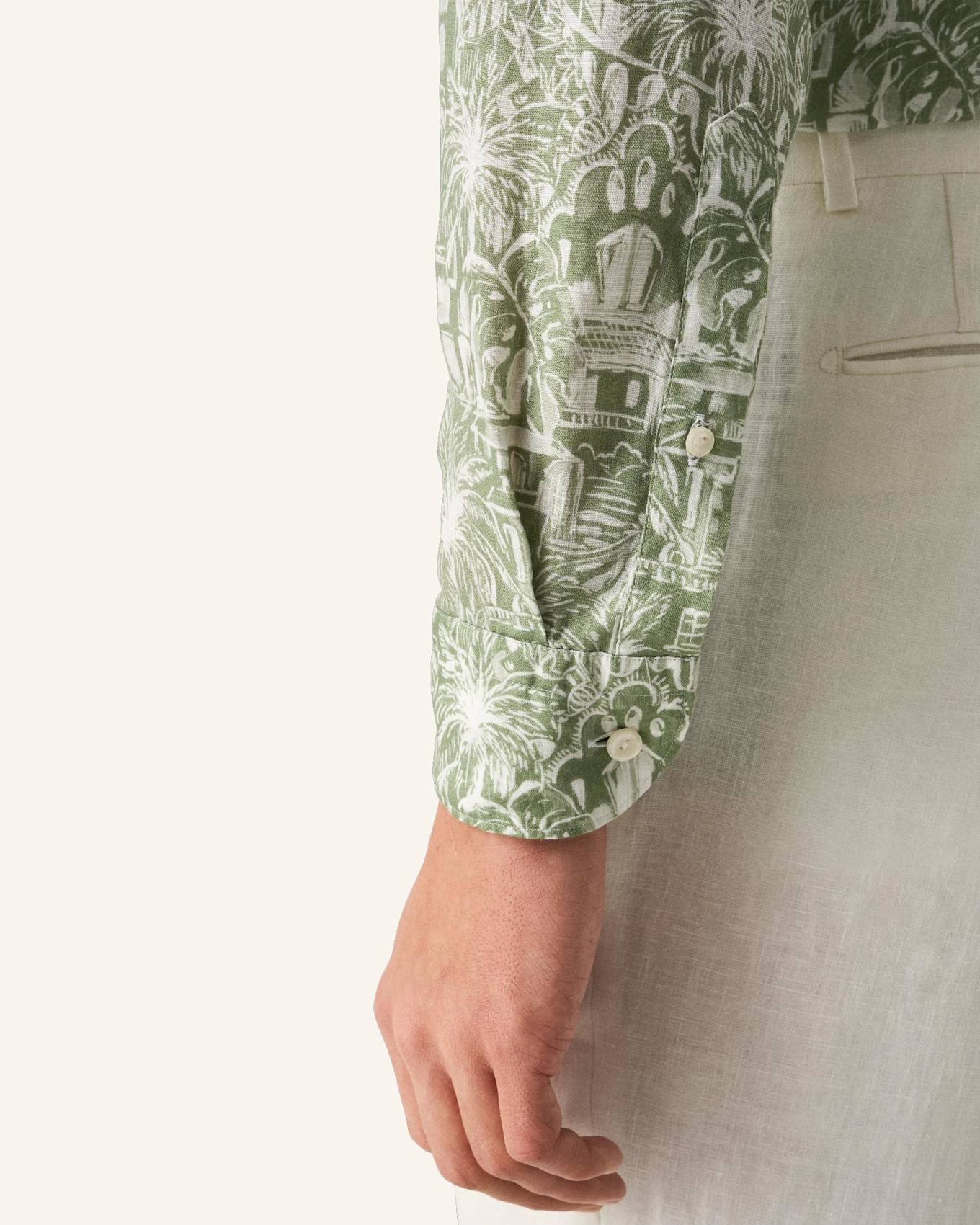 ETON Hemd Gaudí Garden Slim Fit: DUNKELGRÜN