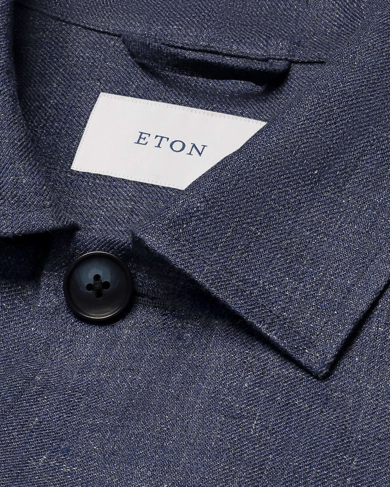 ETON Overshirt Mit Taschen Aus Leinen: DUNKELBLAU