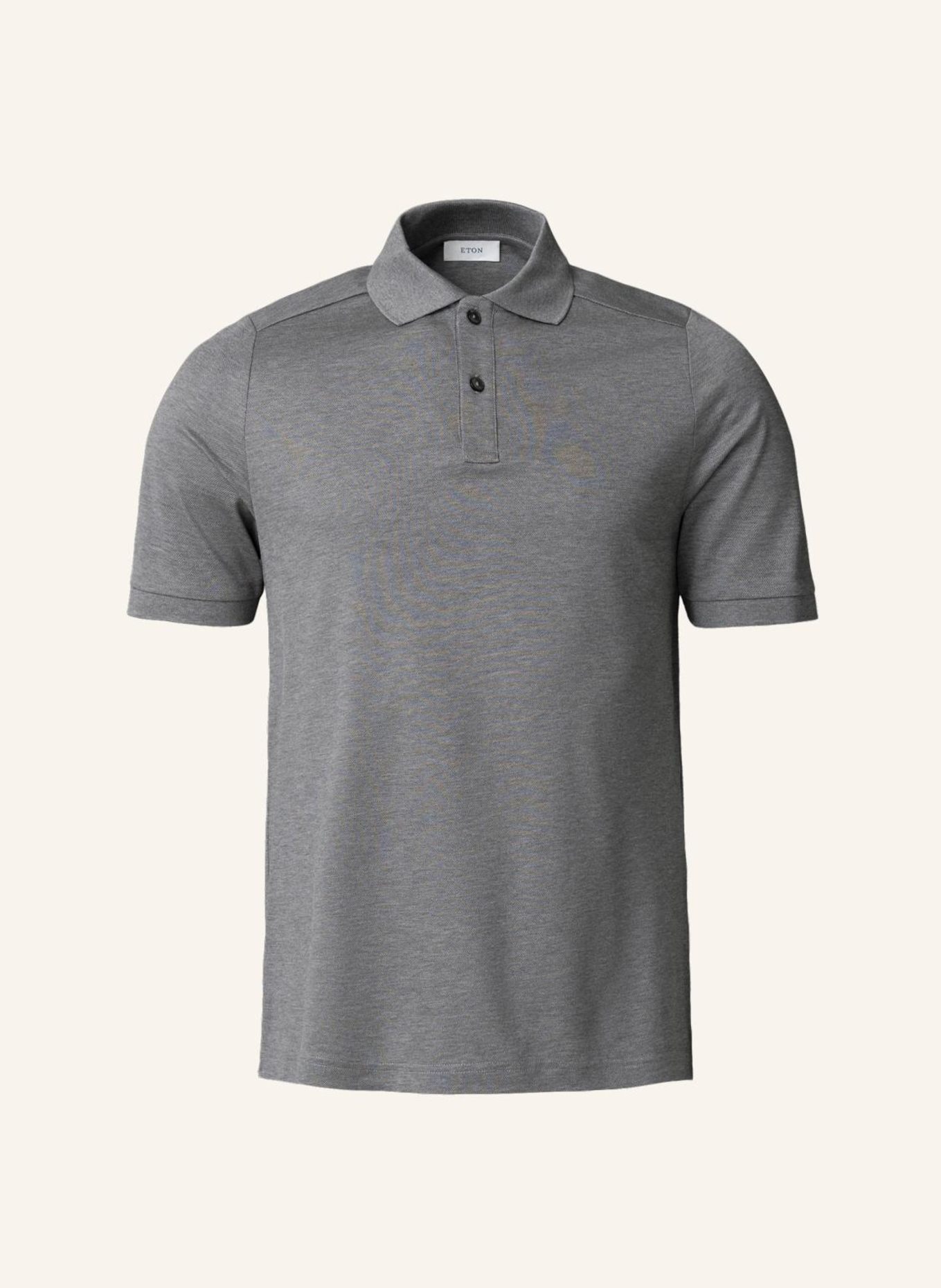 ETON Hemd Filo Di Scozia Baumwolle Piqué Regular Fit: DUNKELGRAU