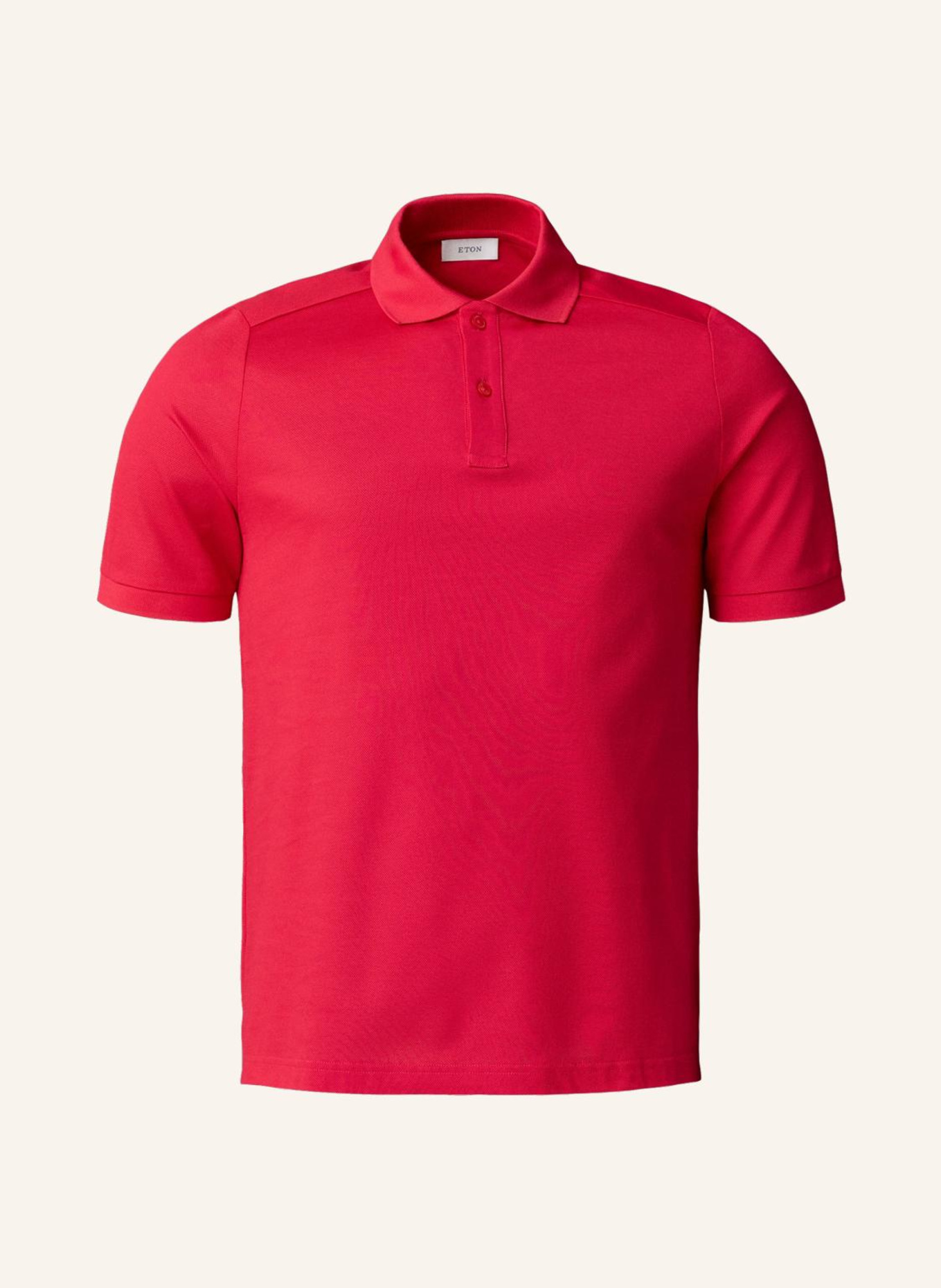 ETON Hemd Filo Di Scozia Baumwolle Piqué Regular Fit: ROT