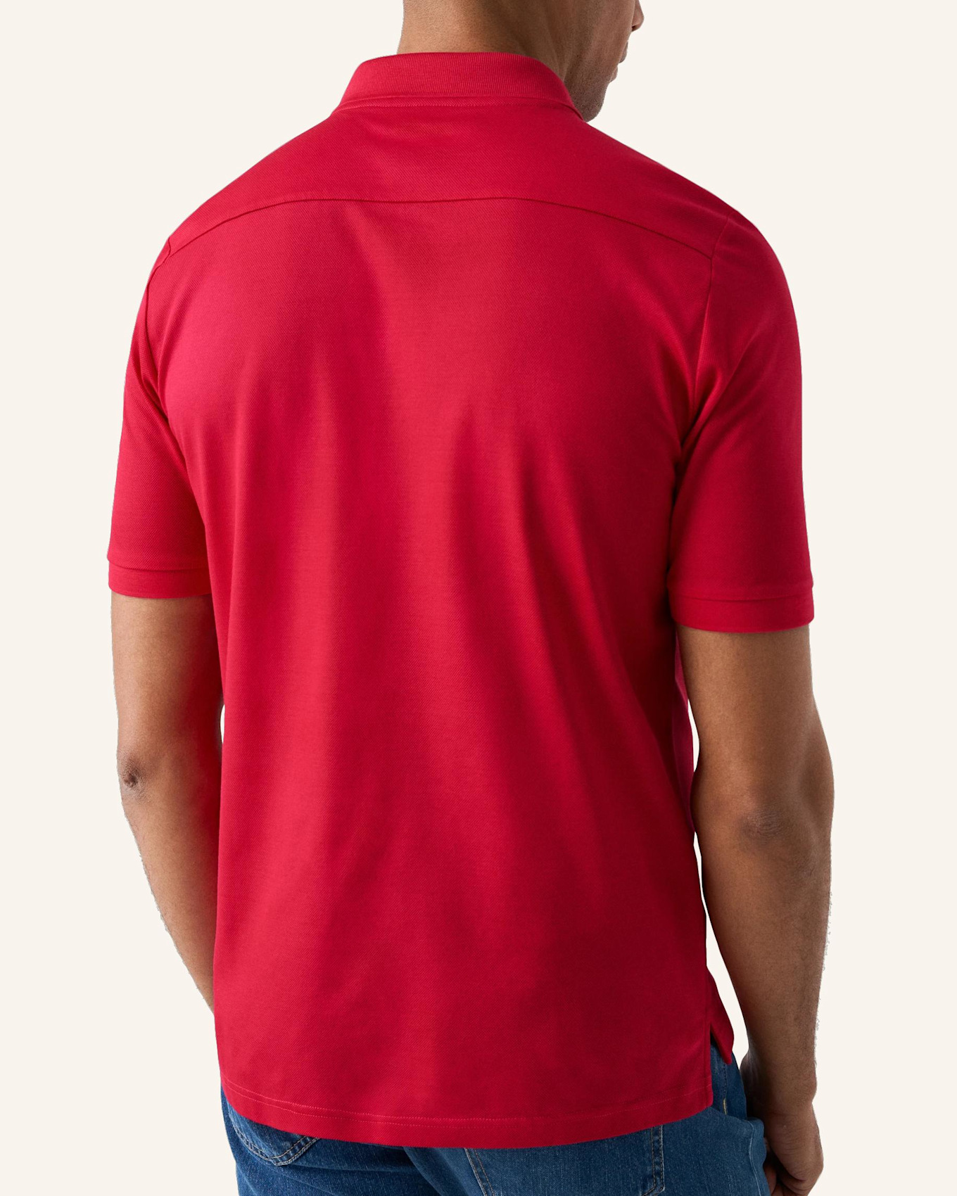 ETON Hemd Filo Di Scozia Baumwolle Piqué Regular Fit: ROT