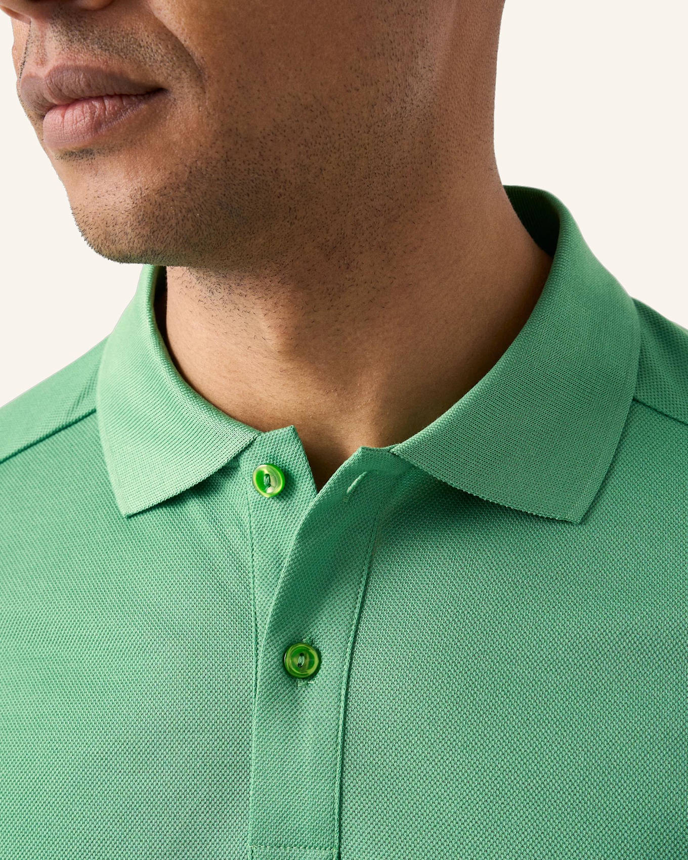 ETON Hemd Filo Di Scozia Baumwolle Piqué Regular Fit: GRÜN