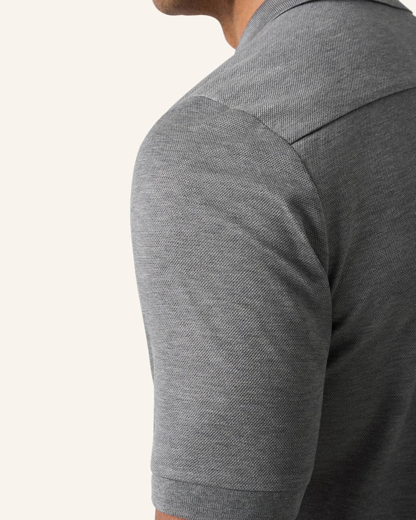 ETON Hemd Filo Di Scozia Baumwolle Piqué Regular Fit: DUNKELGRAU