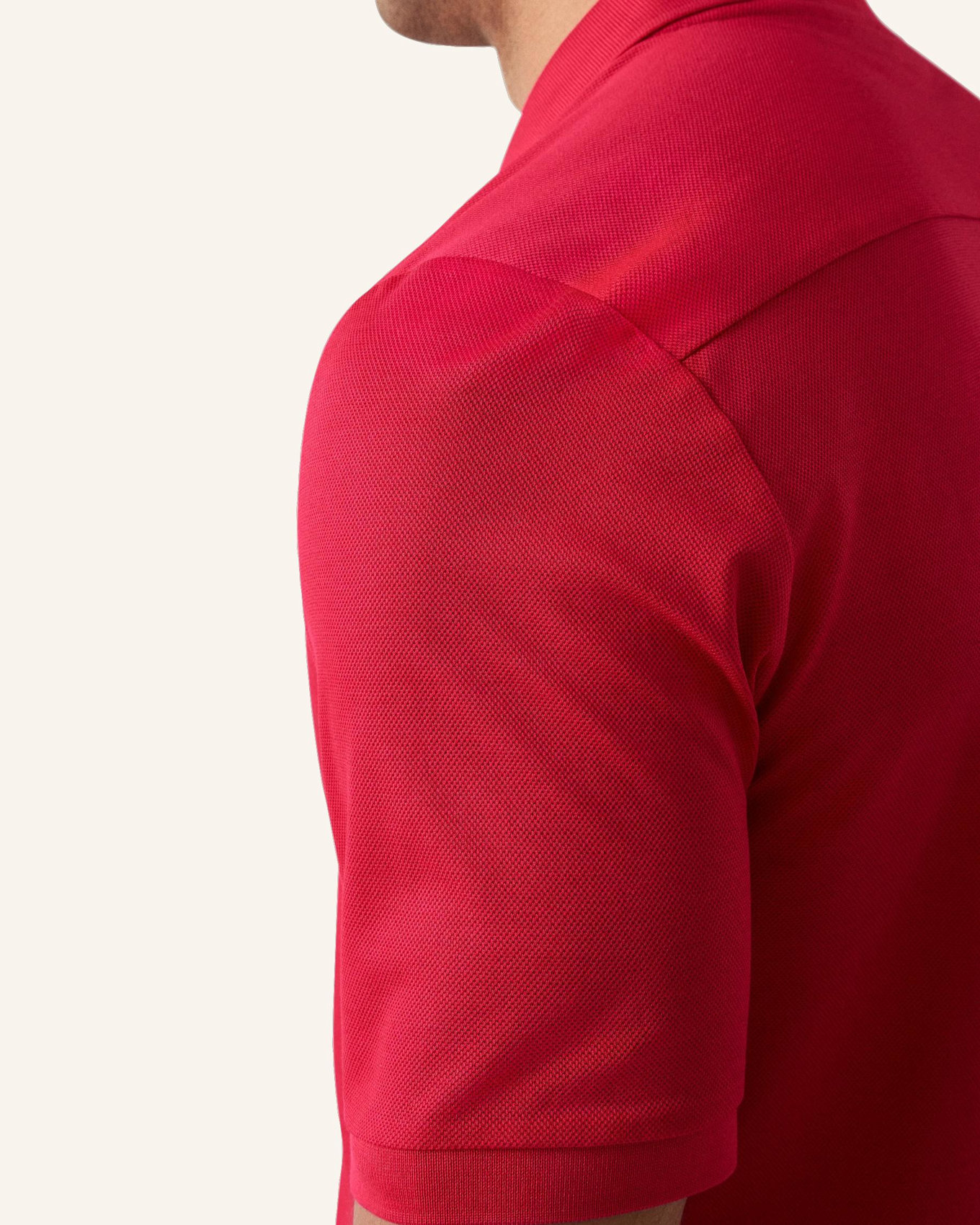 ETON Hemd Filo Di Scozia Baumwolle Piqué Regular Fit: ROT