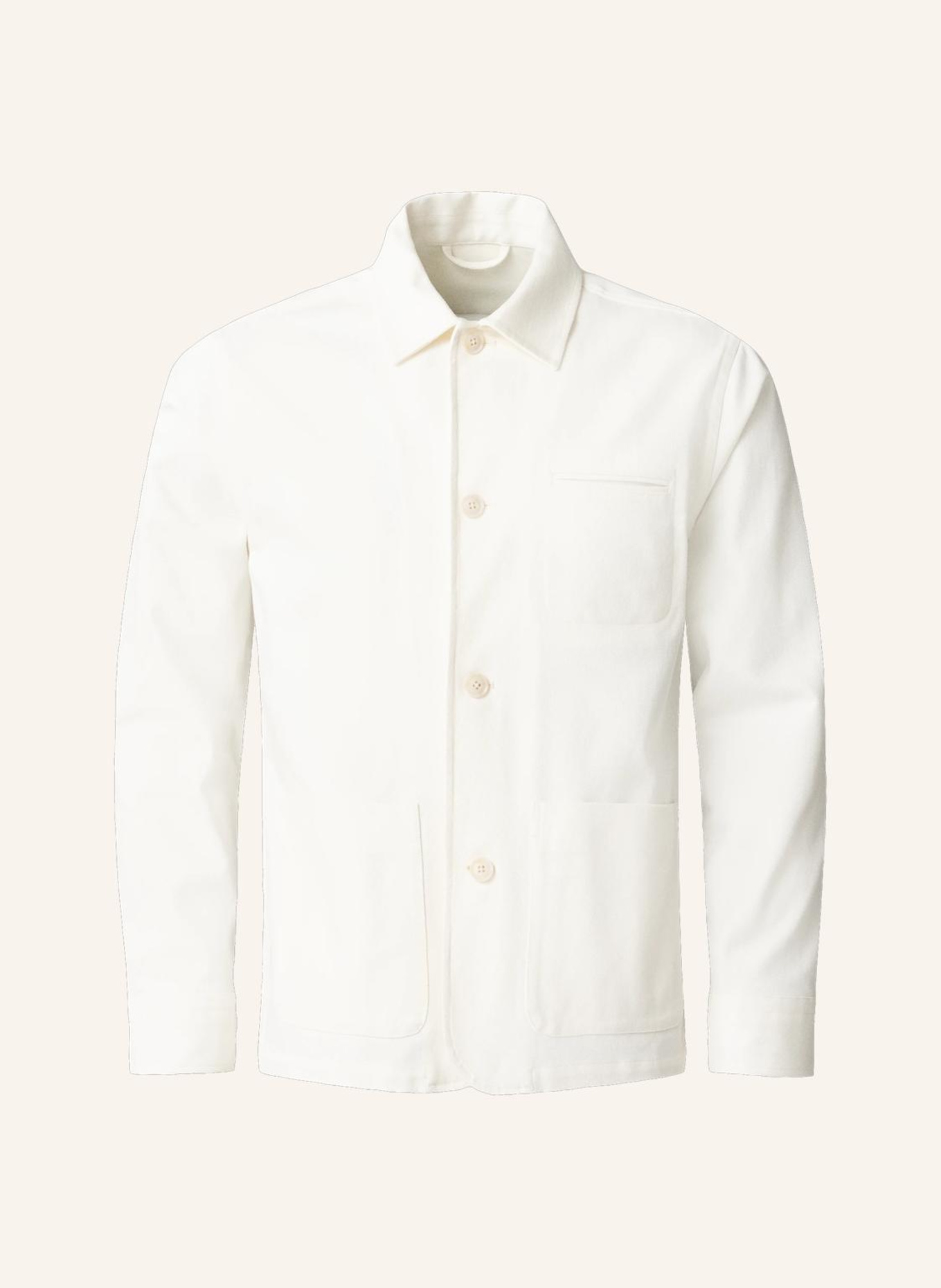 ETON Jeanshemd Overshirt Aus Denim: WEISS