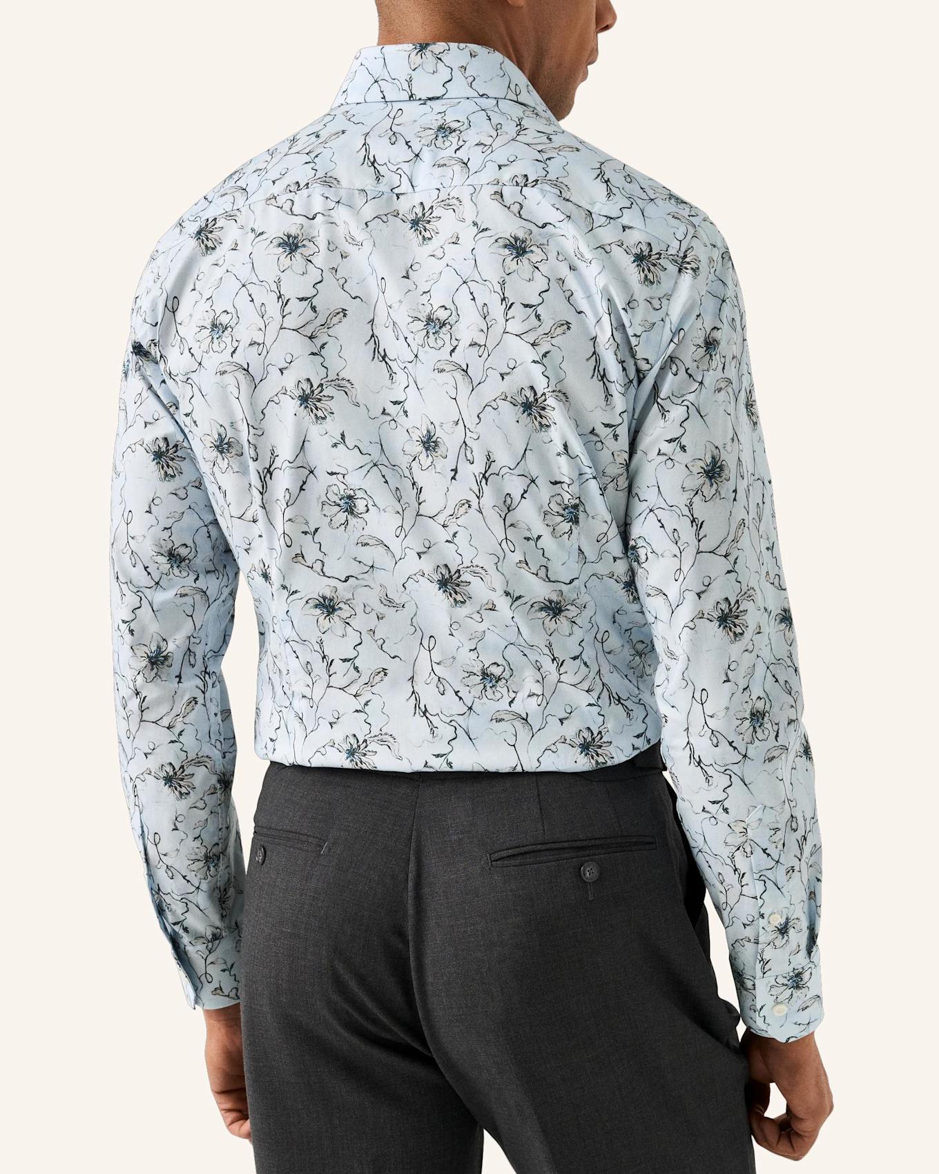 ETON Geblümtes Signature-Twill-Hemd Slim Fit: BLAU