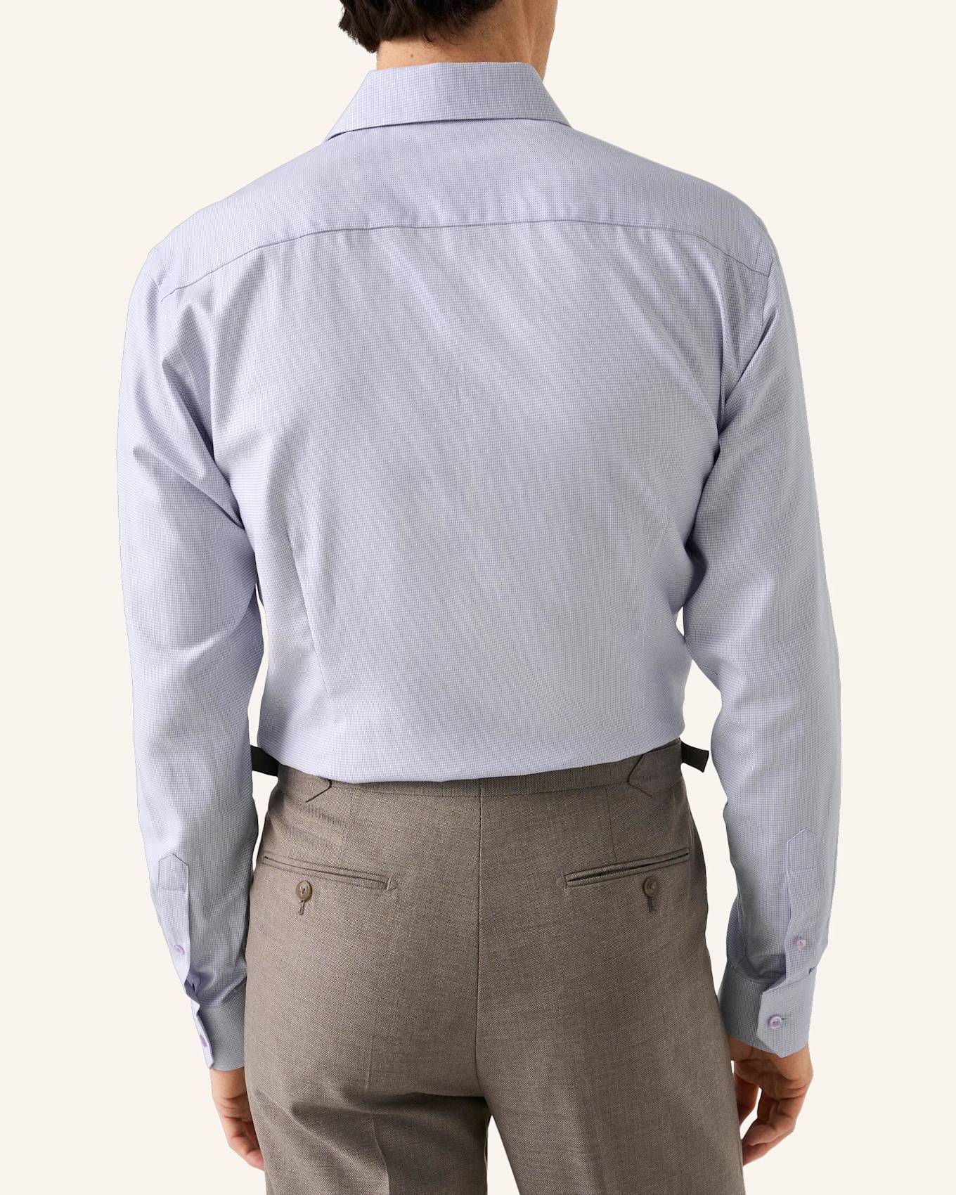 ETON Semi Solid Dobby Hemd Slim Fit: PINK