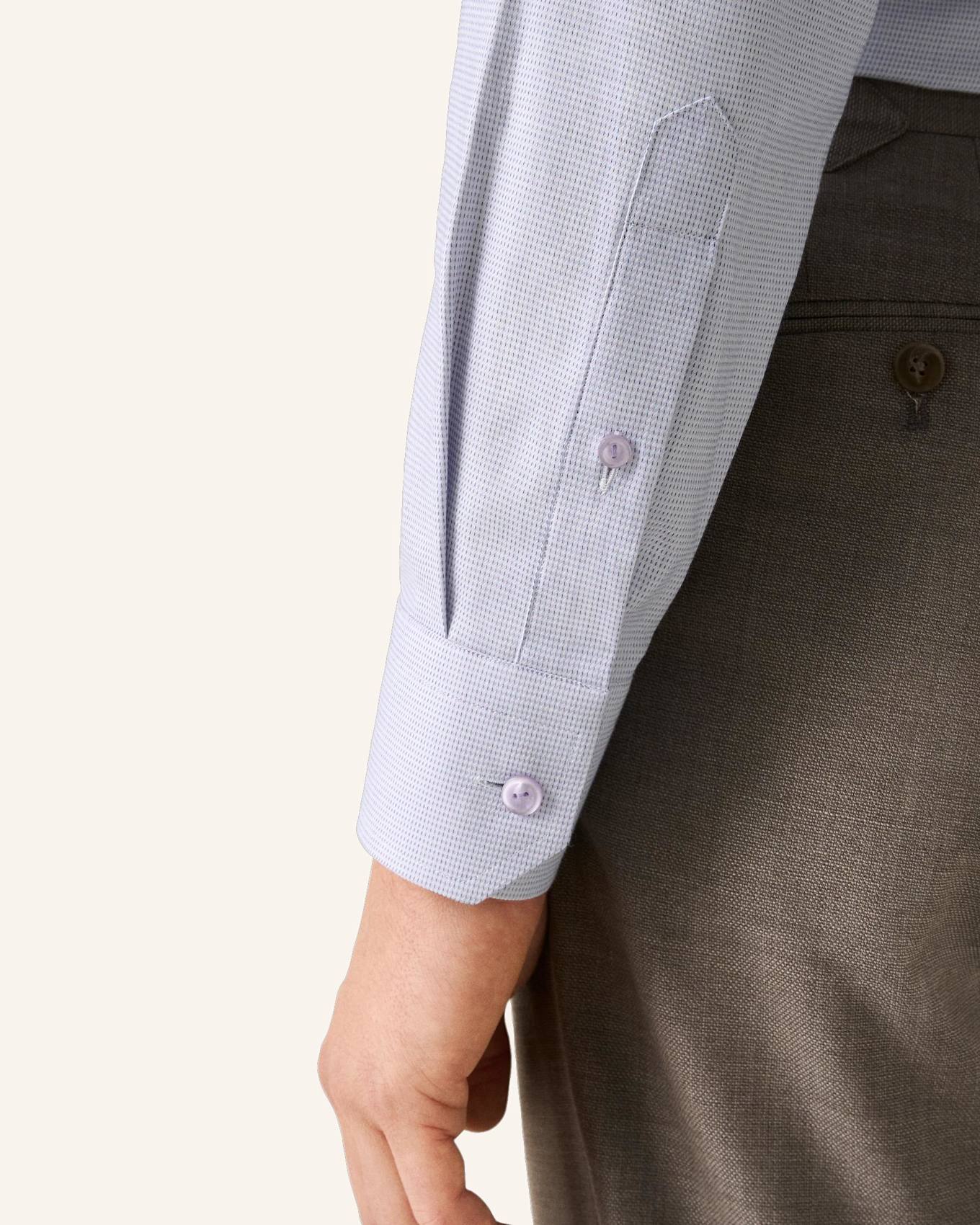 ETON Semi Solid Dobby Hemd Slim Fit: PINK