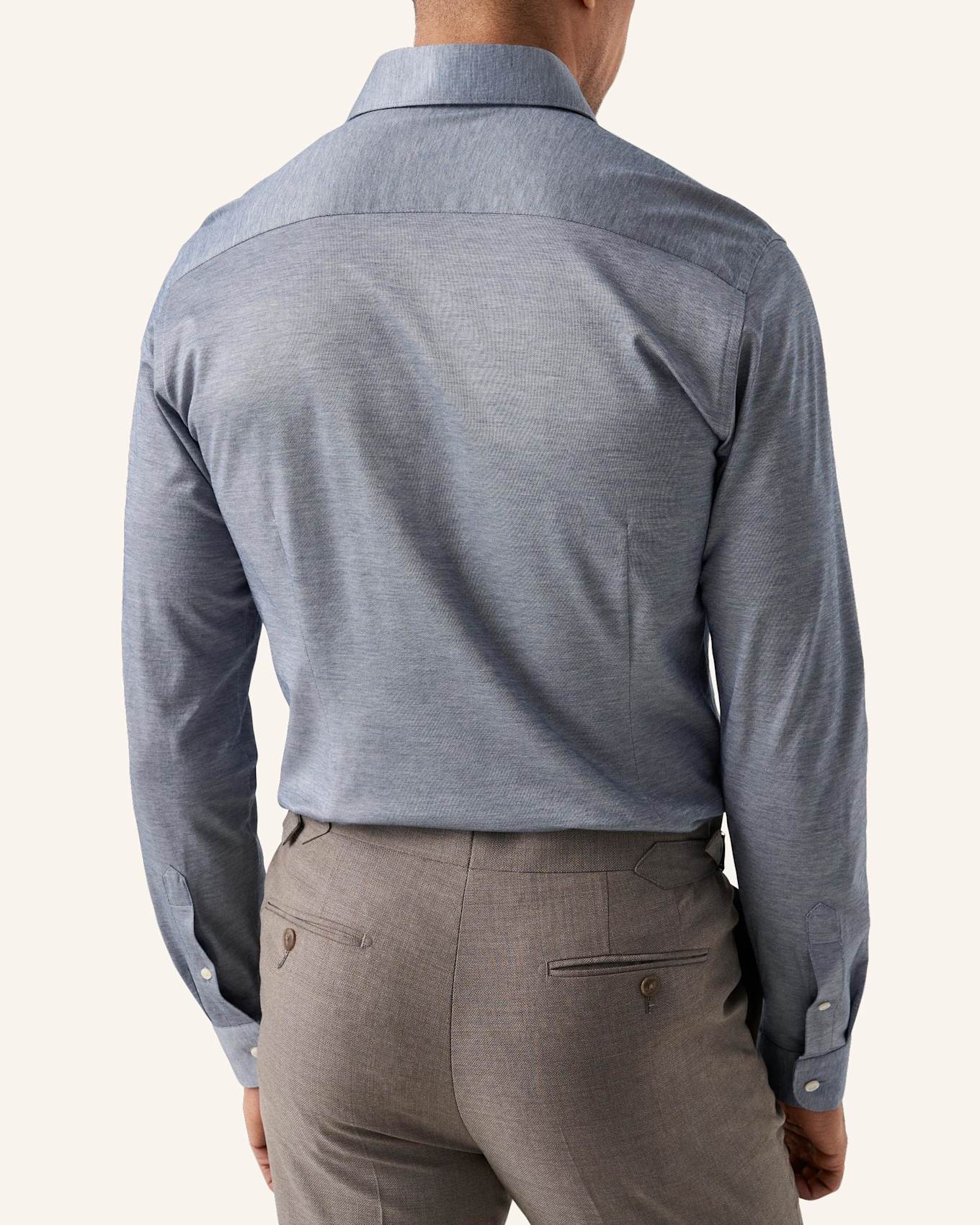 ETON Filo di Scozia Oxford Hemd Contemporary Fit: BLAU