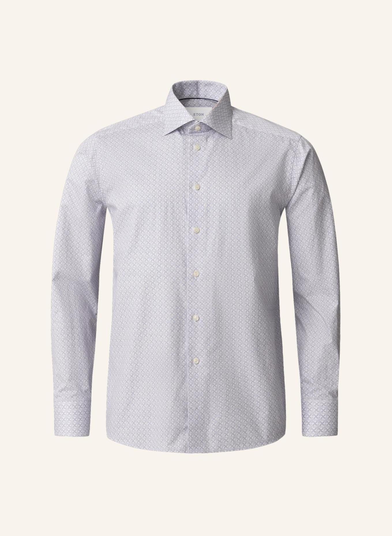 ETON Geometrisches Signature Twill Hemd Slim Fit: PINK