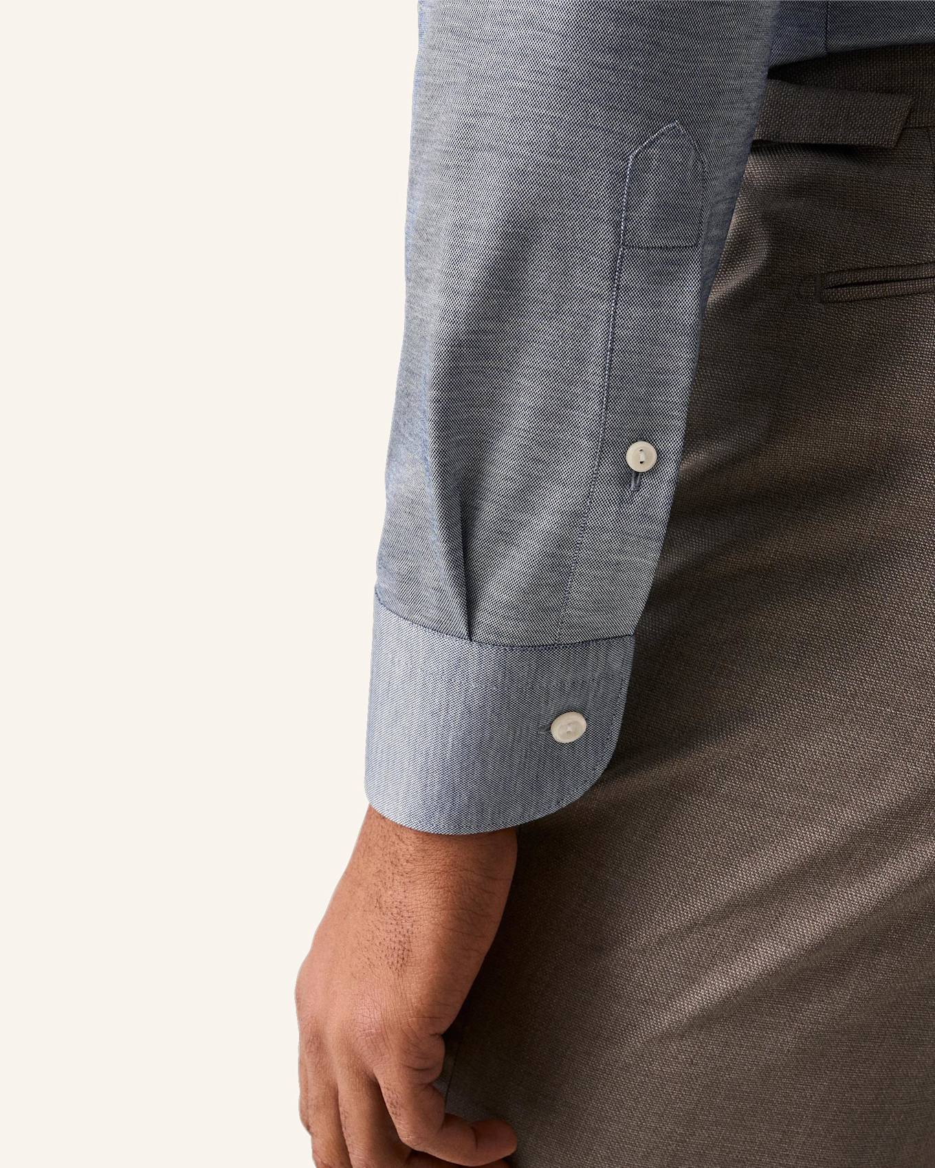 ETON Filo di Scozia Oxford Hemd Contemporary Fit: BLAU