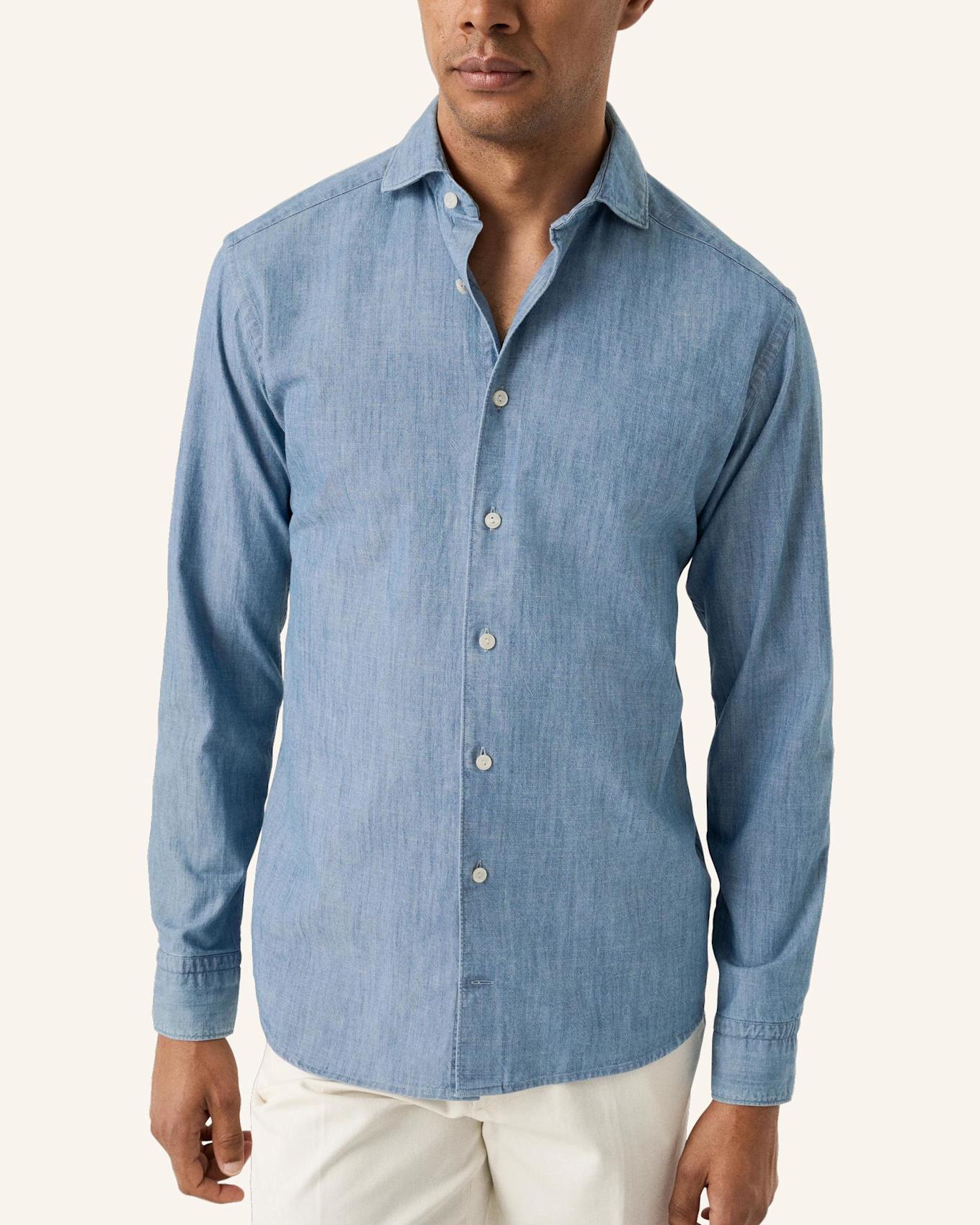 ETON Jeanshemd Slim Fit: BLAU