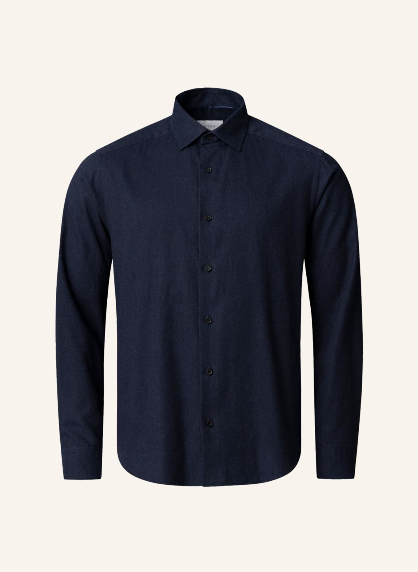 ETON Flanellhemd Casual fit: DUNKELBLAU