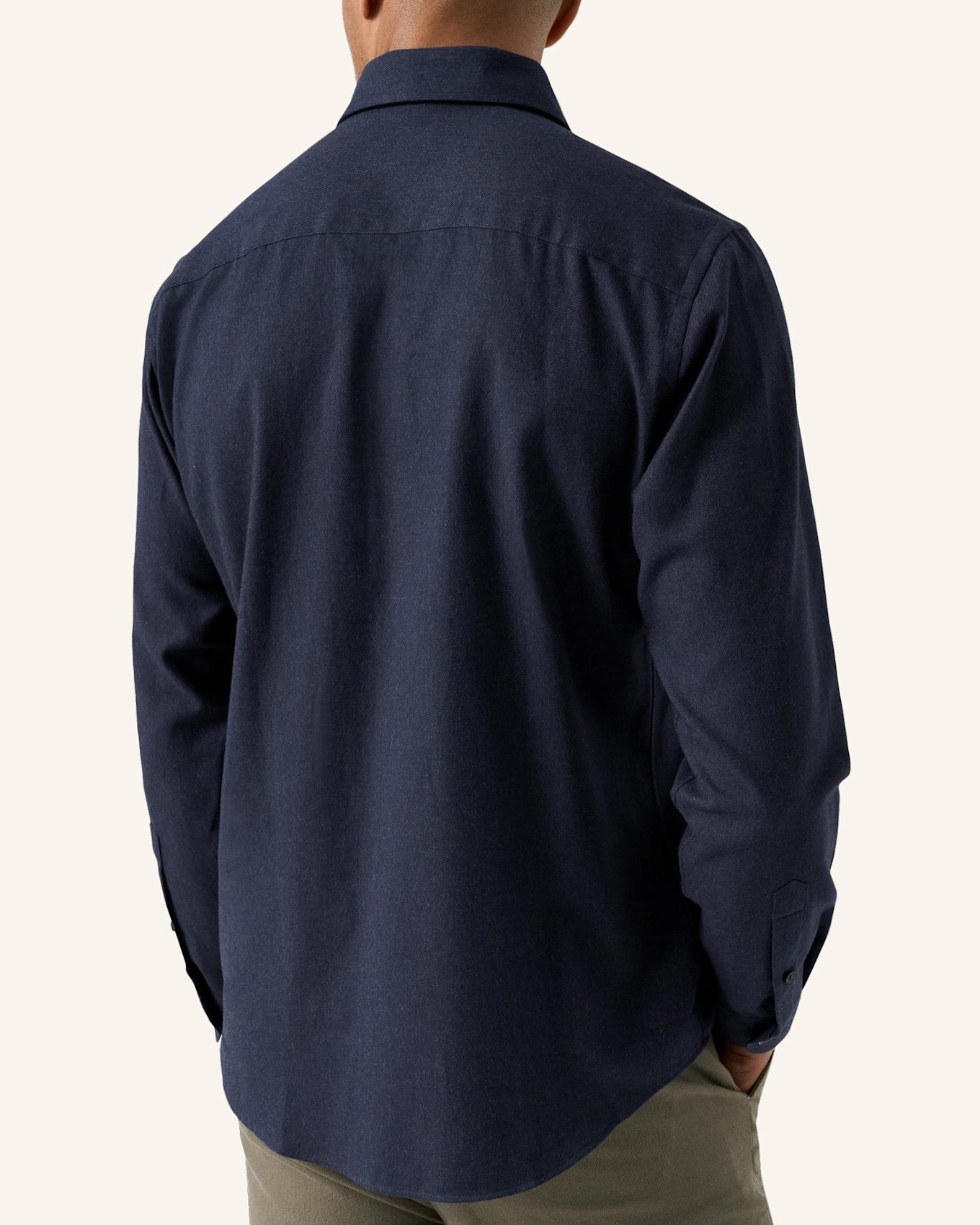 ETON Flanellhemd Casual fit: DUNKELBLAU