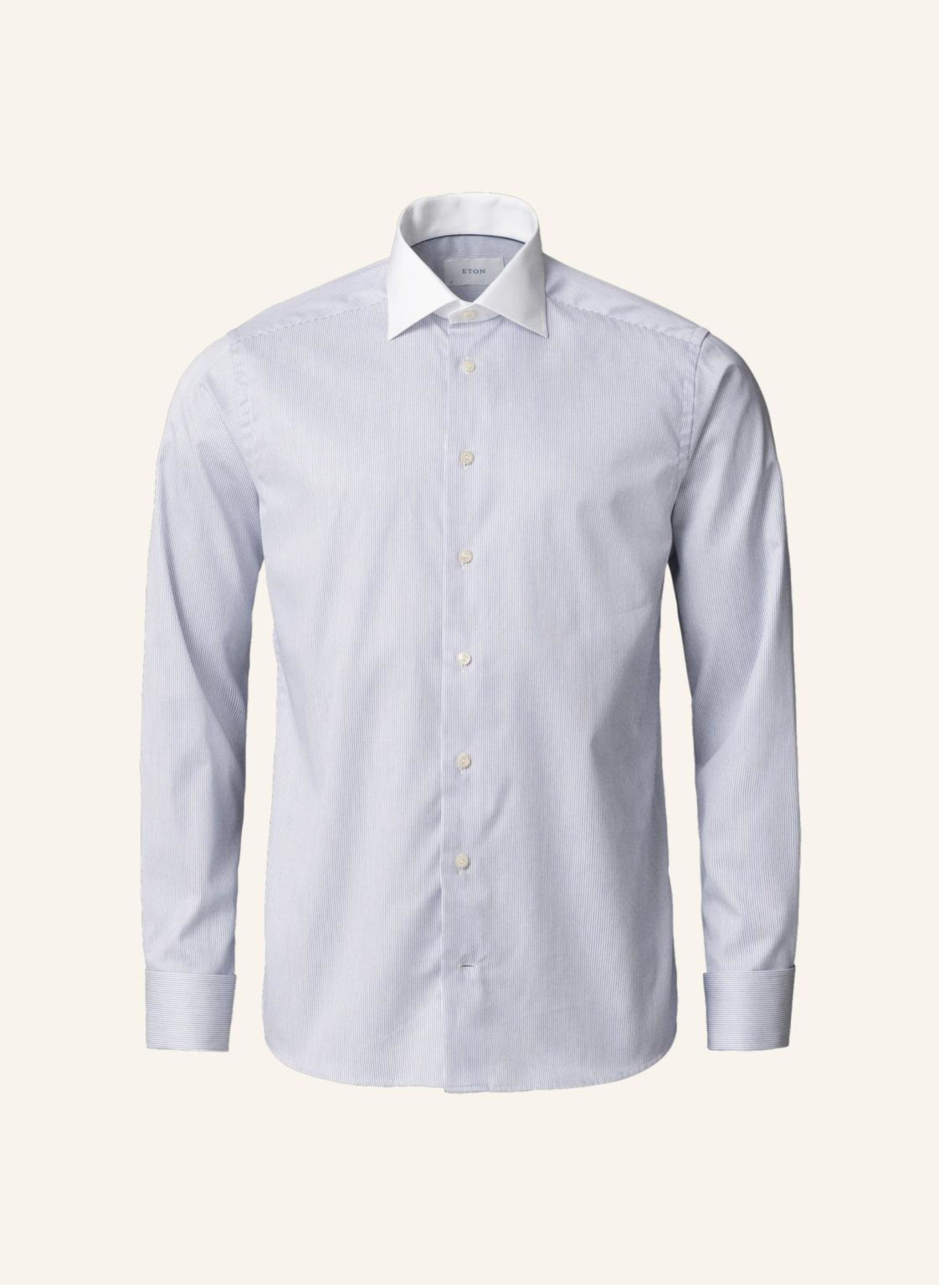 ETON Signature-Twill-Hemd gestreift Blau Slim fit: DUNKELBLAU