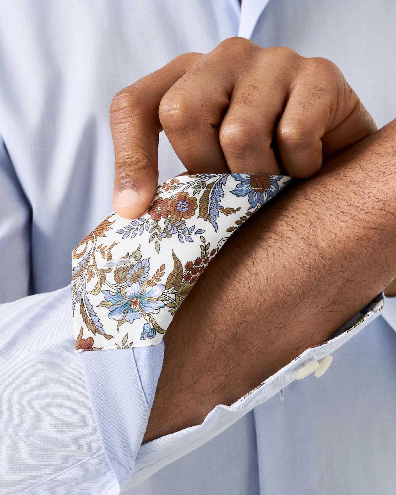 ETON Signature-Twill-Hemd Slim fit: BLAU