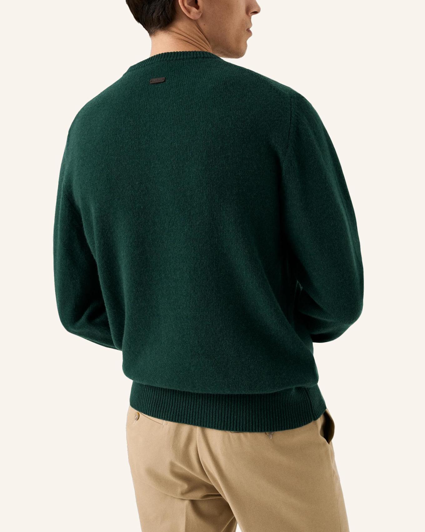 ETON Rundhalsausschnitt Kaschmirstrick: DUNKELGRÜN