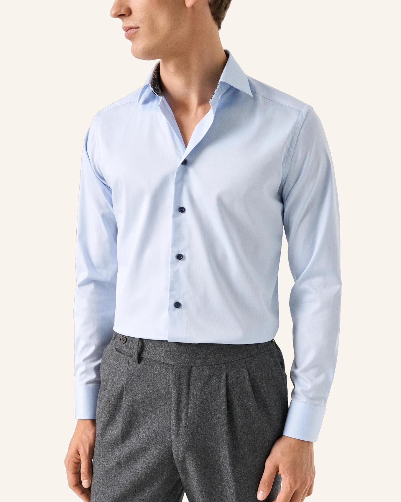 ETON Signature-Twill-Hemd Slim fit: BLAU