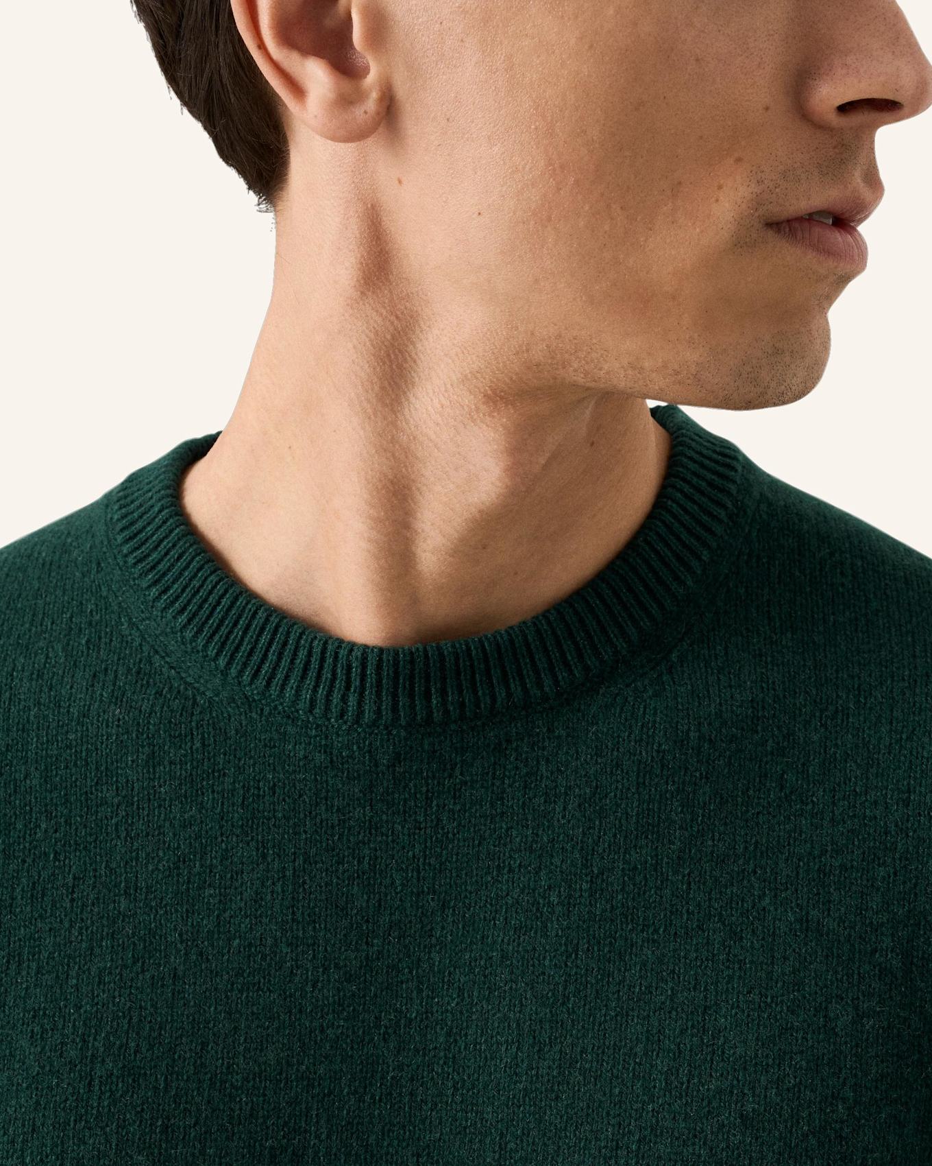 ETON Rundhalsausschnitt Kaschmirstrick: DUNKELGRÜN