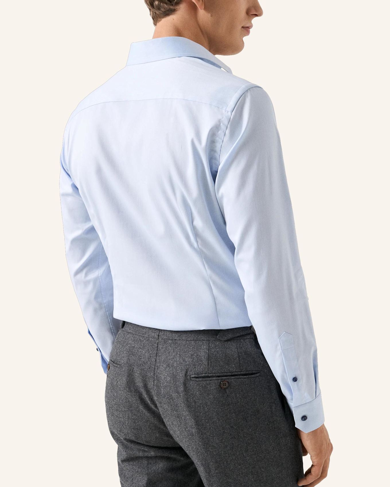 ETON Signature-Twill-Hemd Slim fit: BLAU