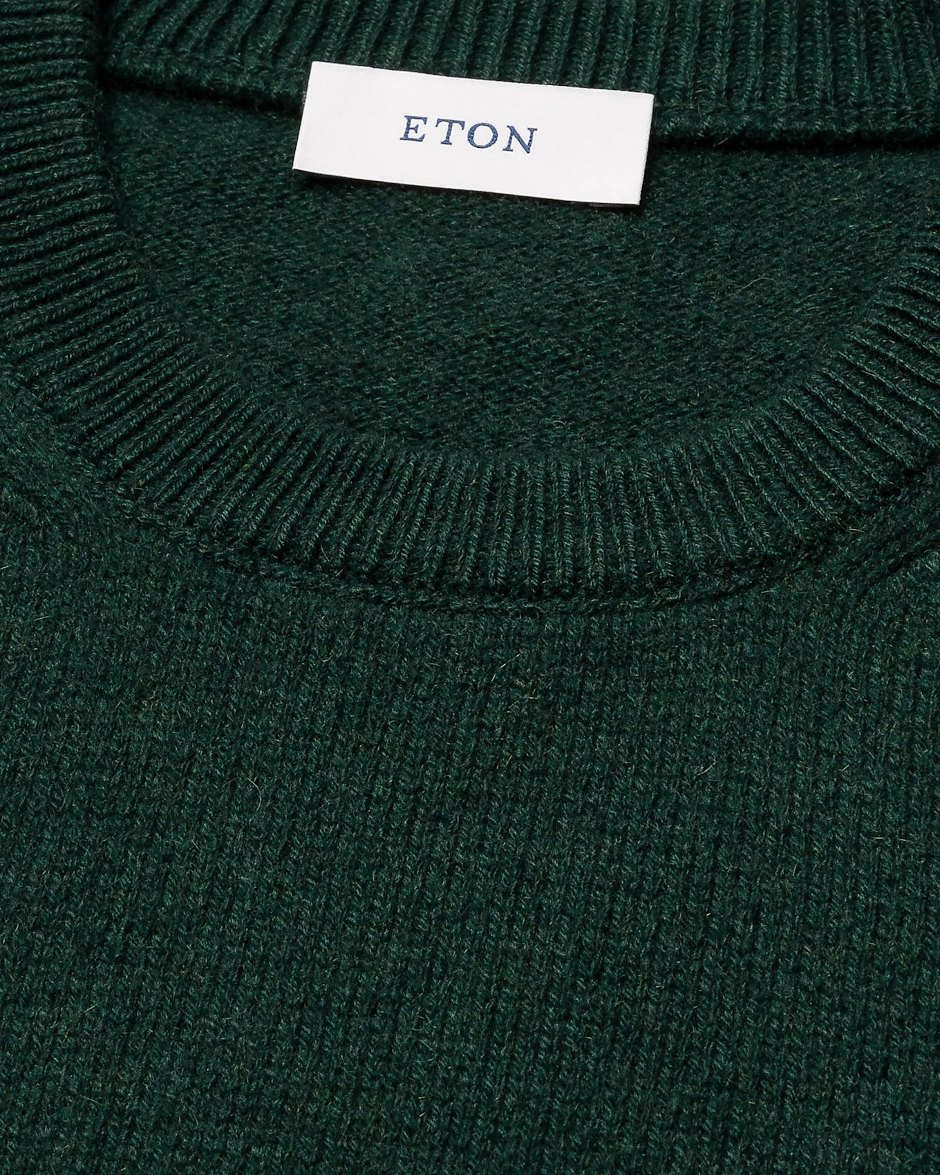 ETON Rundhalsausschnitt Kaschmirstrick: DUNKELGRÜN
