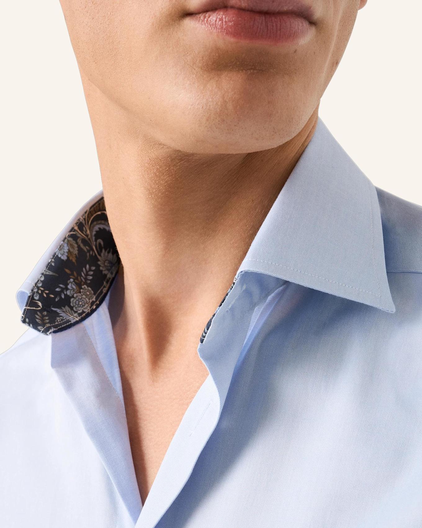 ETON Signature-Twill-Hemd Slim fit: BLAU