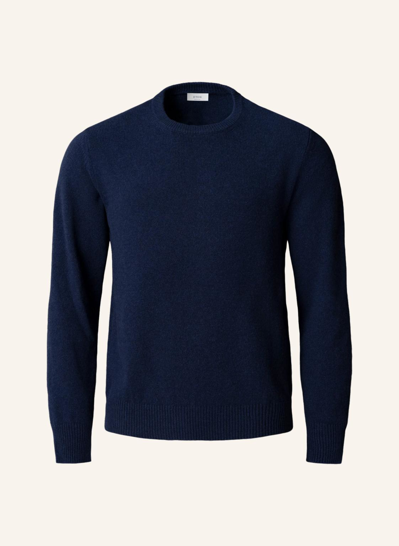 ETON Rundhalsausschnitt Kaschmirstrick: DUNKELBLAU