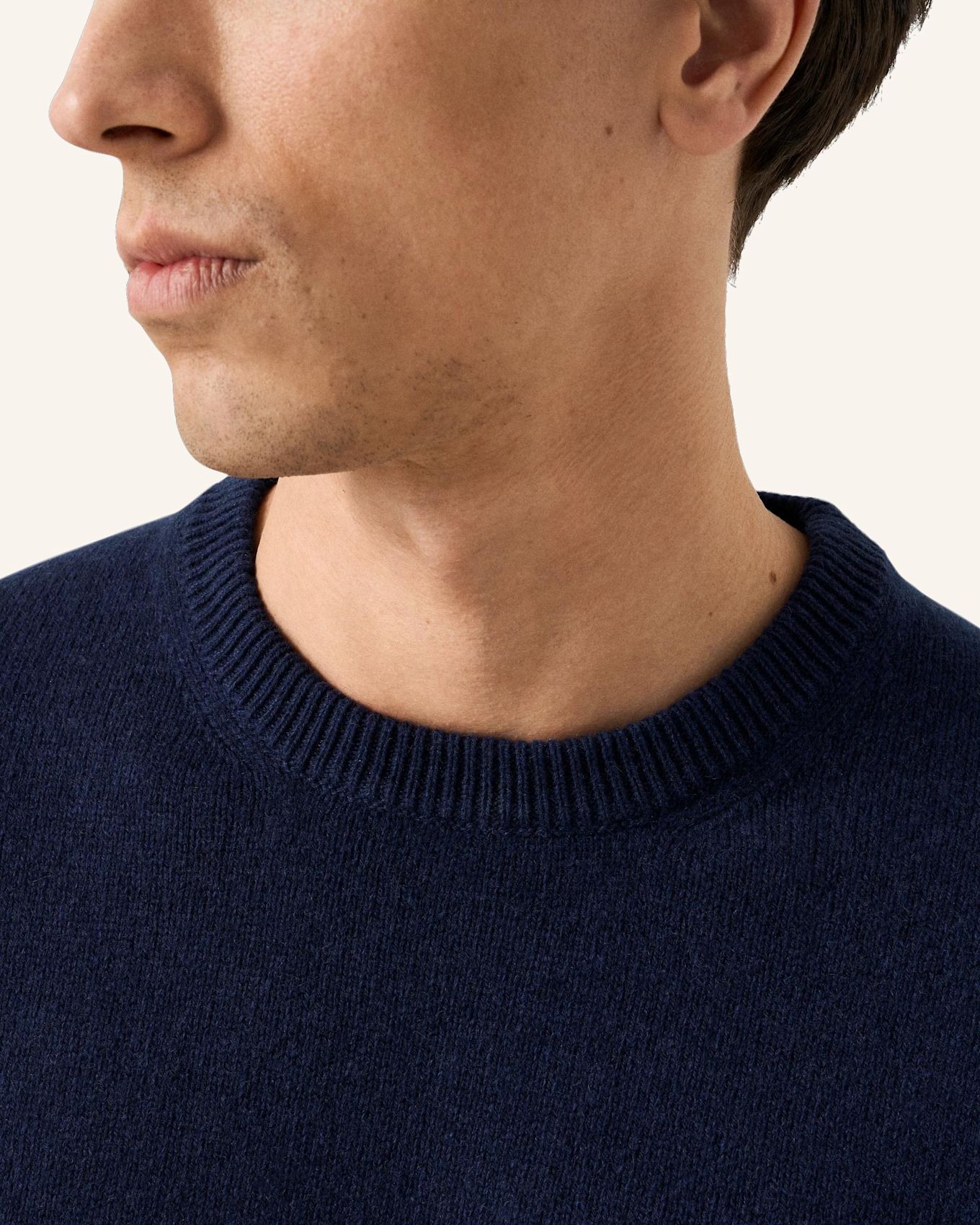 ETON Rundhalsausschnitt Kaschmirstrick: DUNKELBLAU