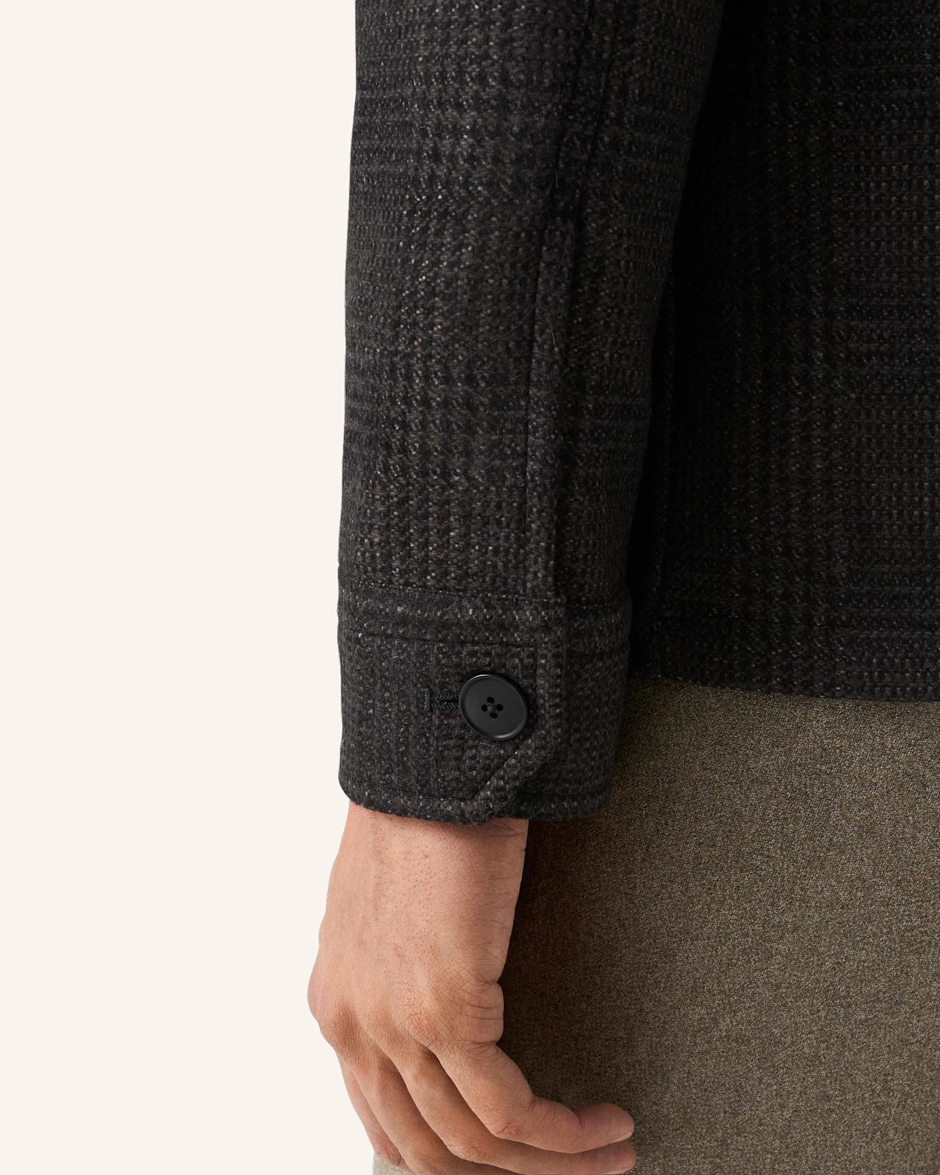 ETON Woll-Kaschmir-Jacke: DUNKELGRAU