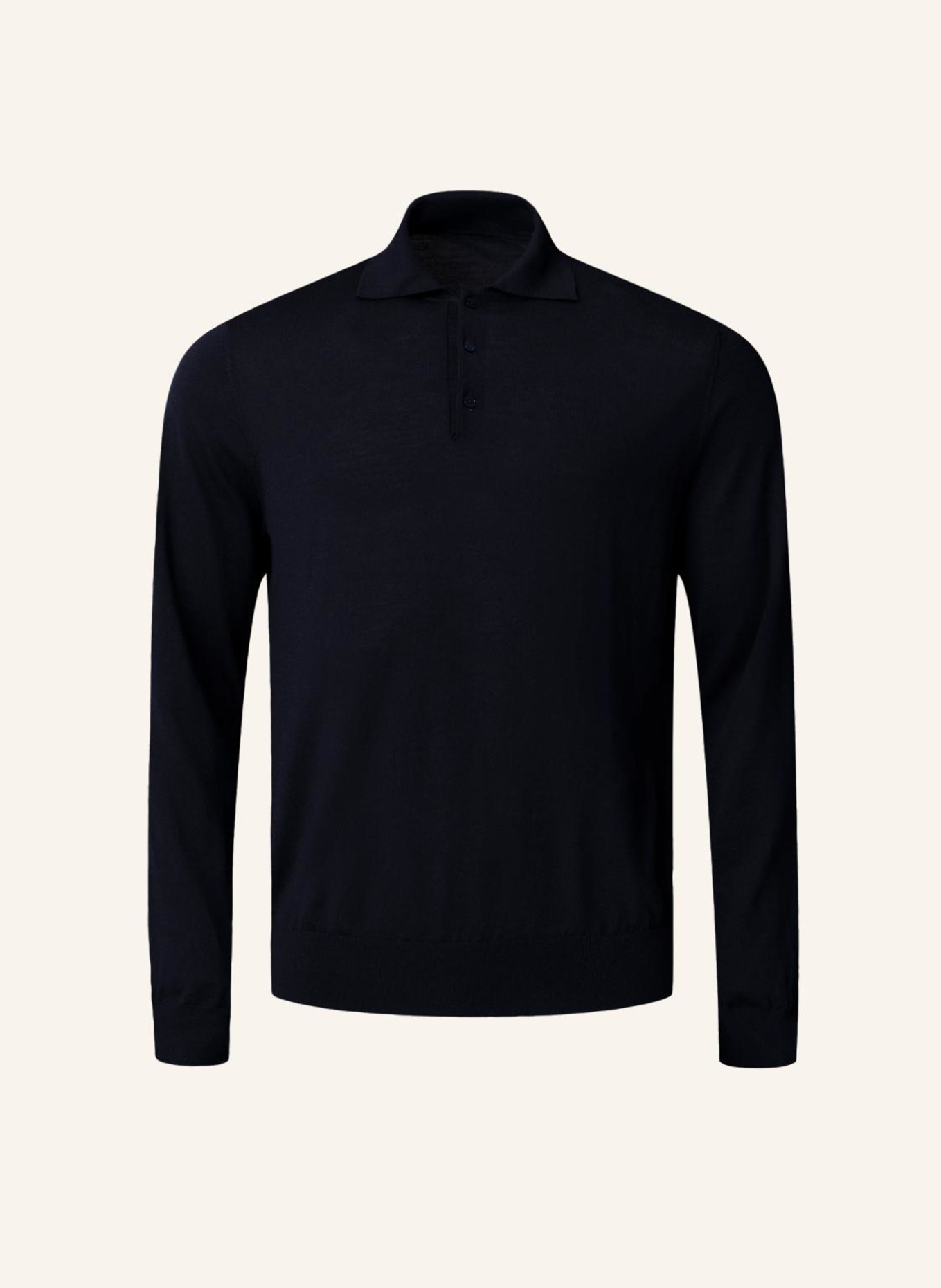 ETON Feinstrick-Polohemd: DUNKELBLAU