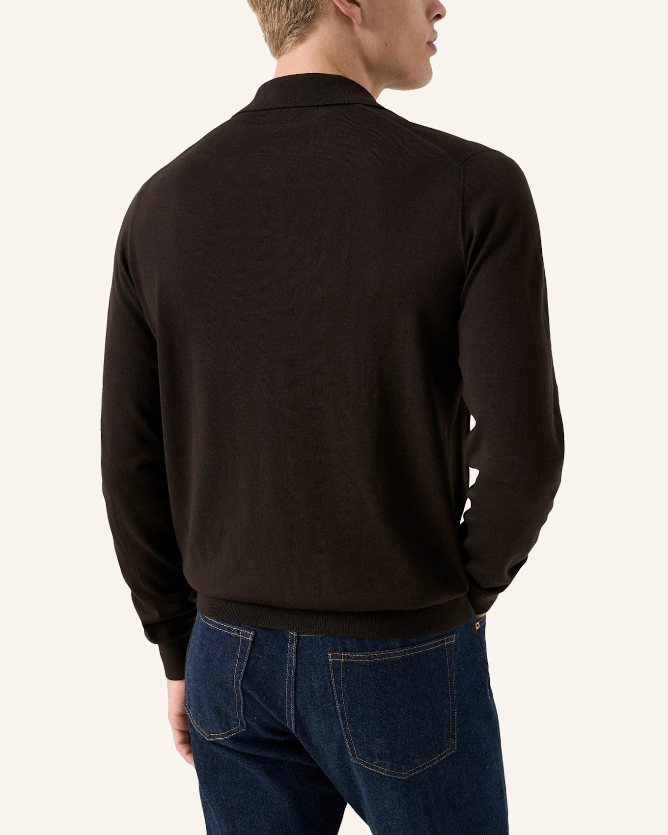 ETON Feinstrick-Polohemd: BRAUN