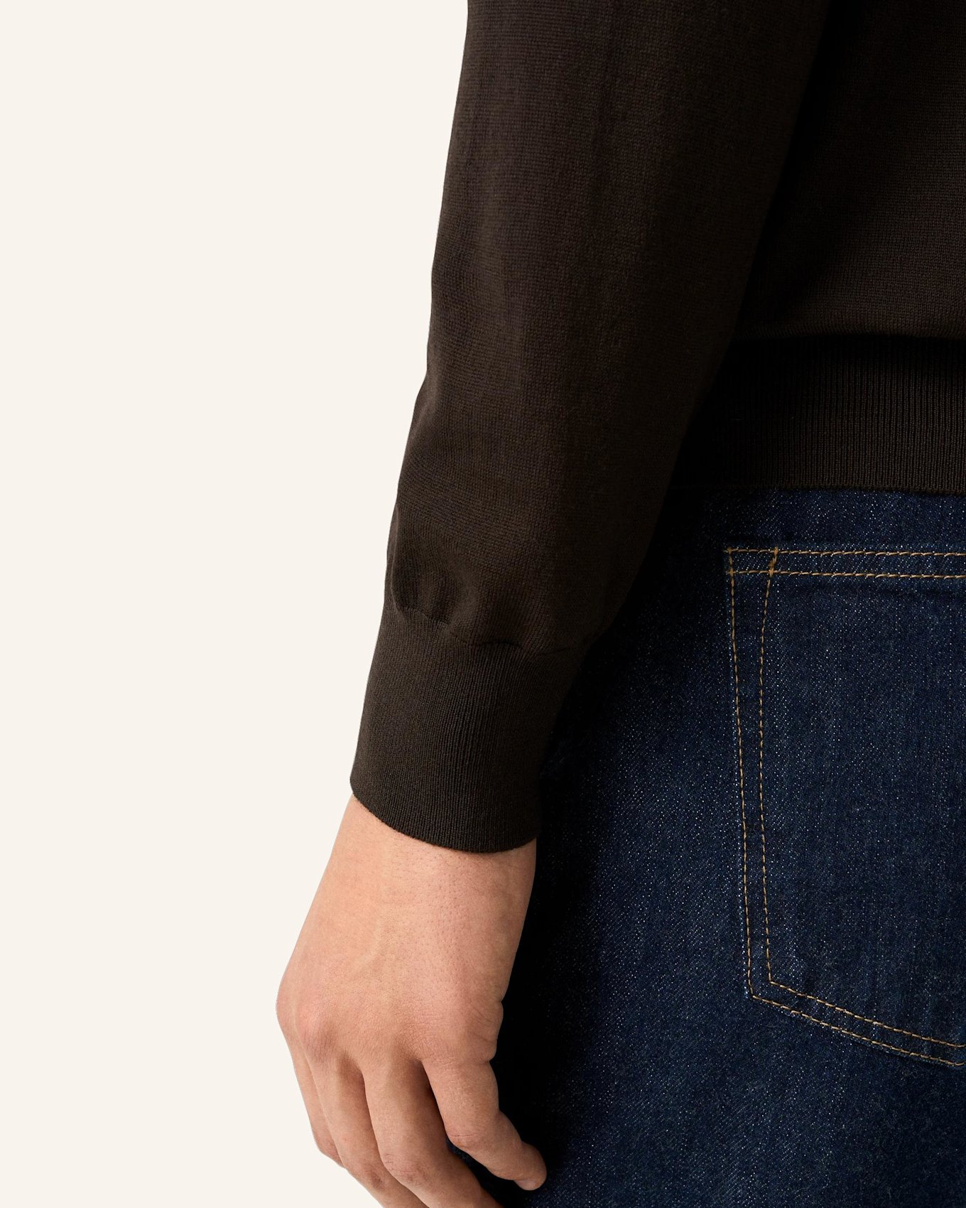 ETON Feinstrick-Polohemd: BRAUN