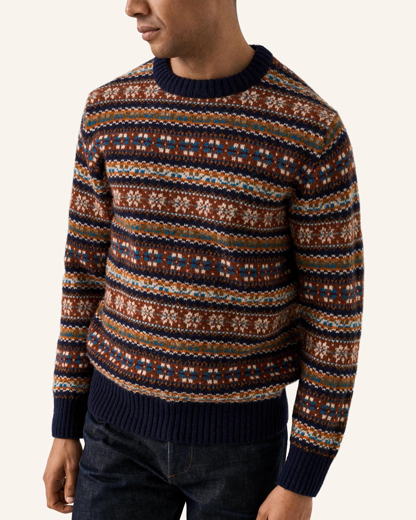 ETON Fair-Isle-Pullover: BEIGE