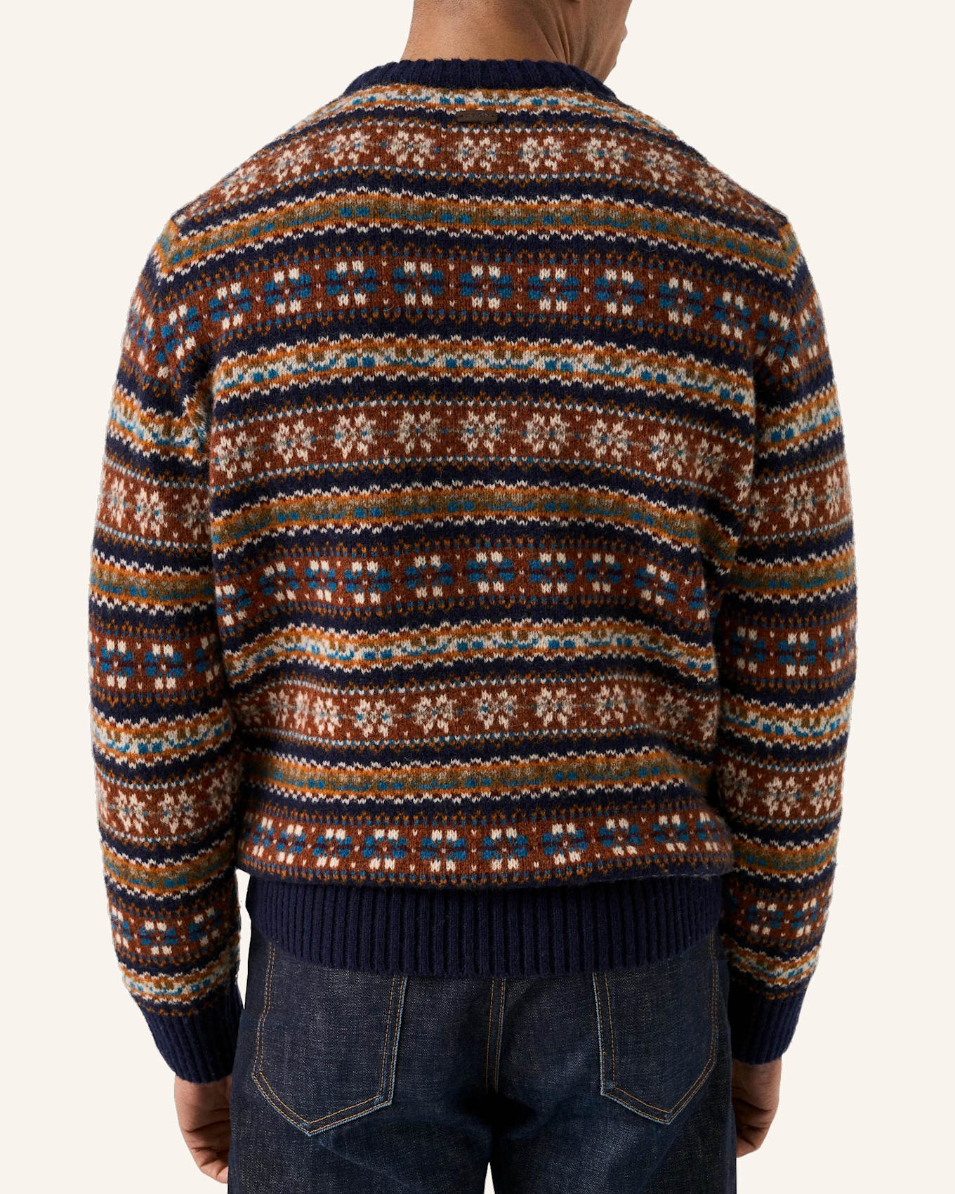 ETON Fair-Isle-Pullover: BEIGE