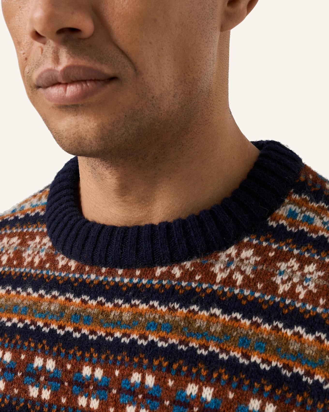 ETON Fair-Isle-Pullover: BEIGE