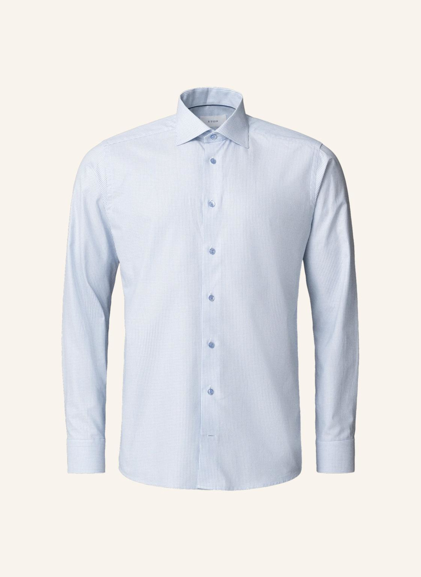 ETON Kariert Fine Twill-Hemd Slim Fit: BLAU