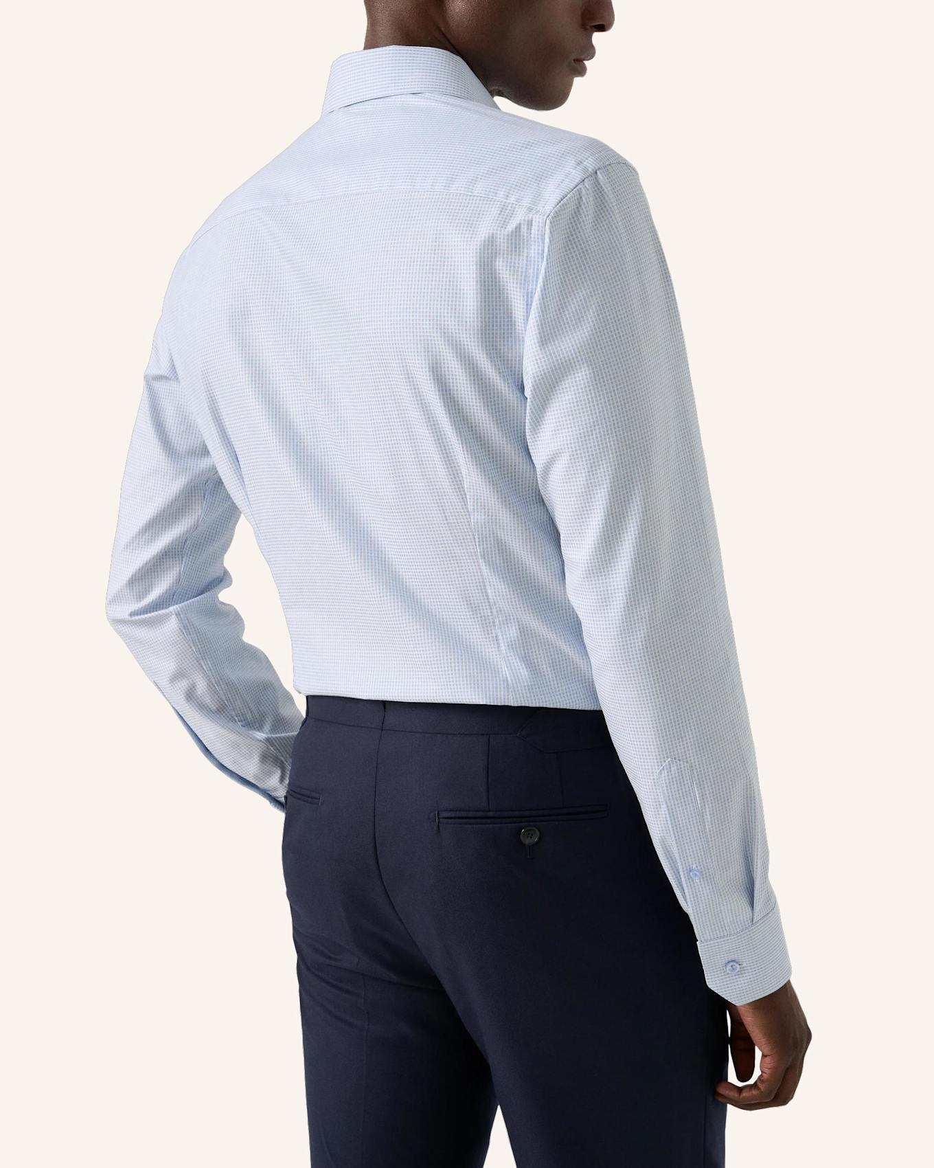 ETON Kariert Fine Twill-Hemd Slim Fit: BLAU