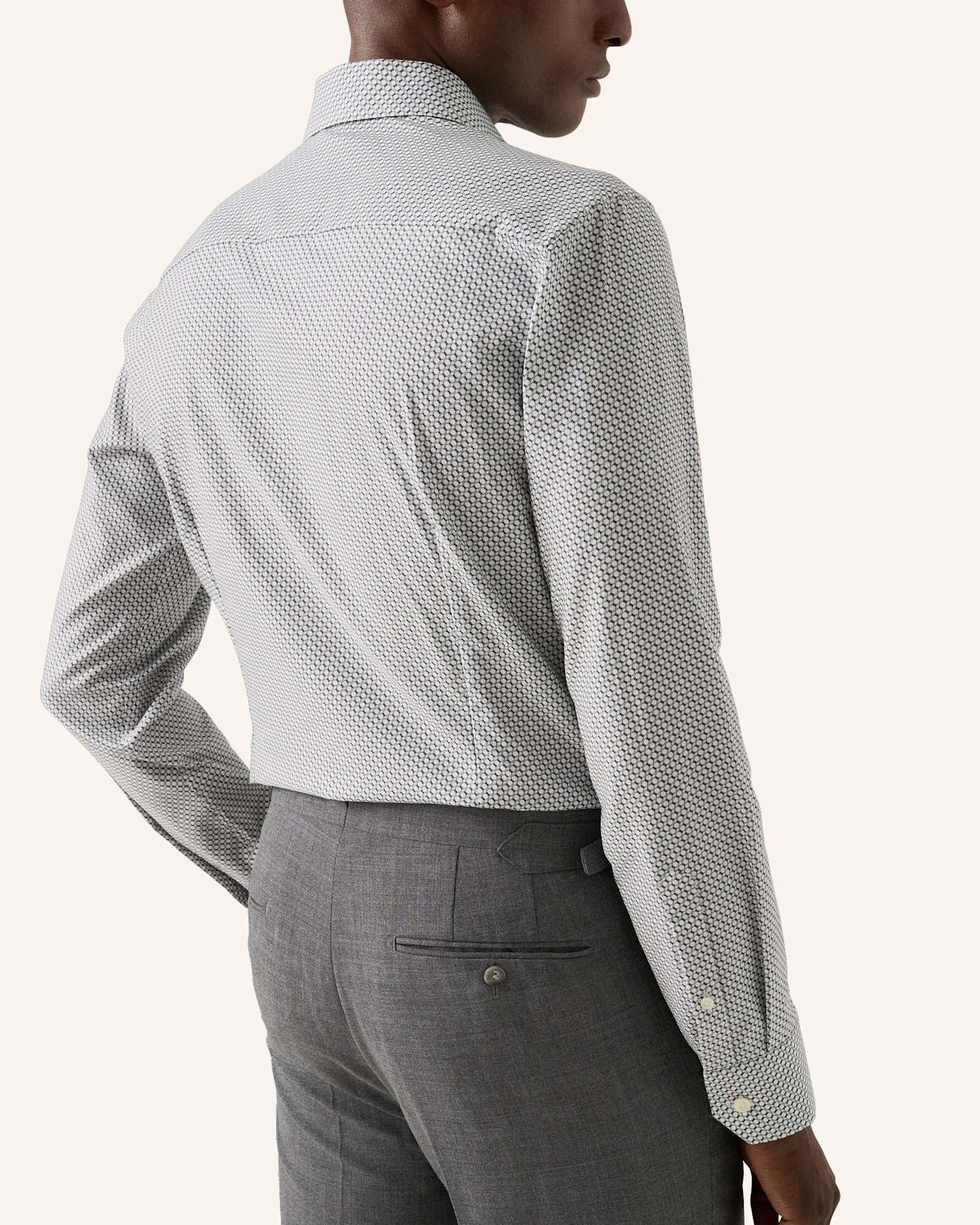 ETON Geometrisch Signature Twill-Hemd Slim Fit: BLAU