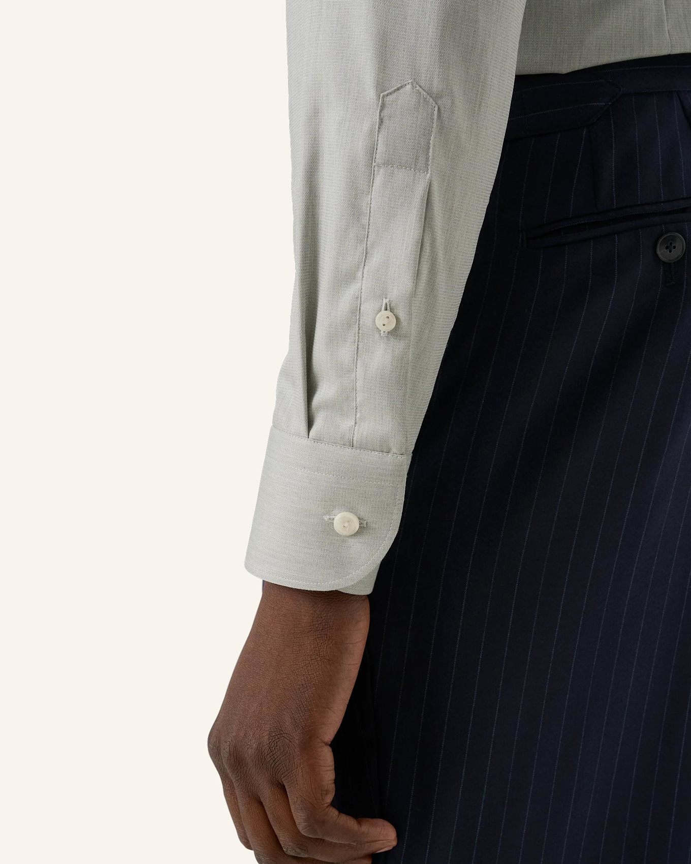 ETON Fine Twill-Hemd Slim Fit: GRÜN