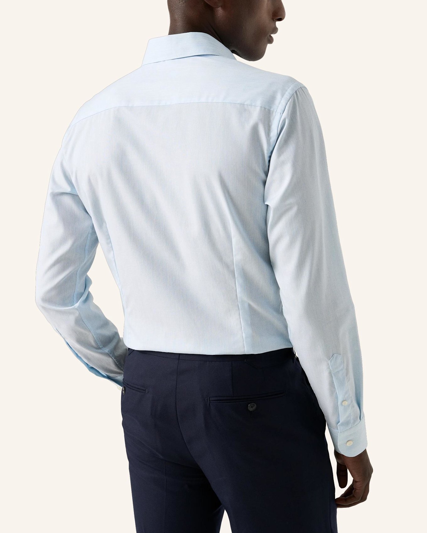 ETON Fine Twill-Hemd Contemporary Fit: BLAU