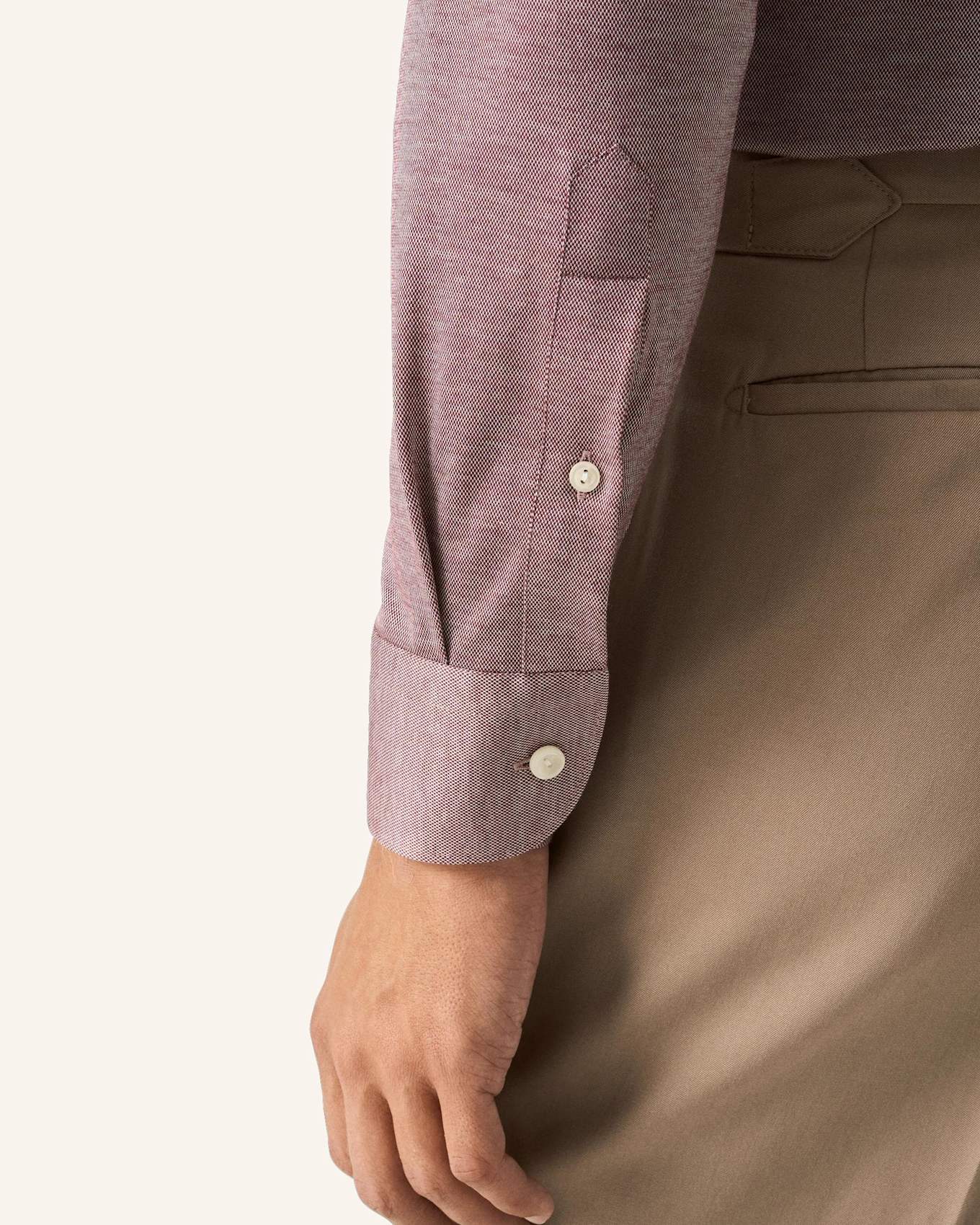 ETON Filo di Scozia Jersey-Hemd Contemporary Fit: ROT