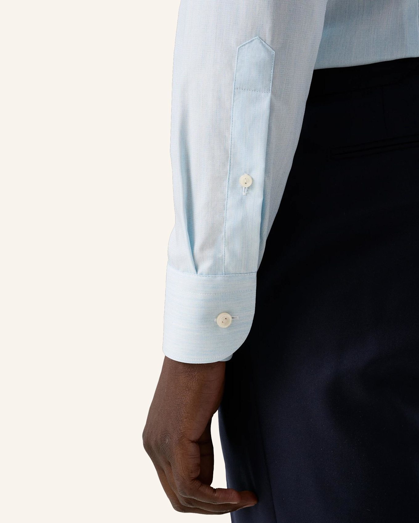 ETON Fine Twill-Hemd Contemporary Fit: BLAU