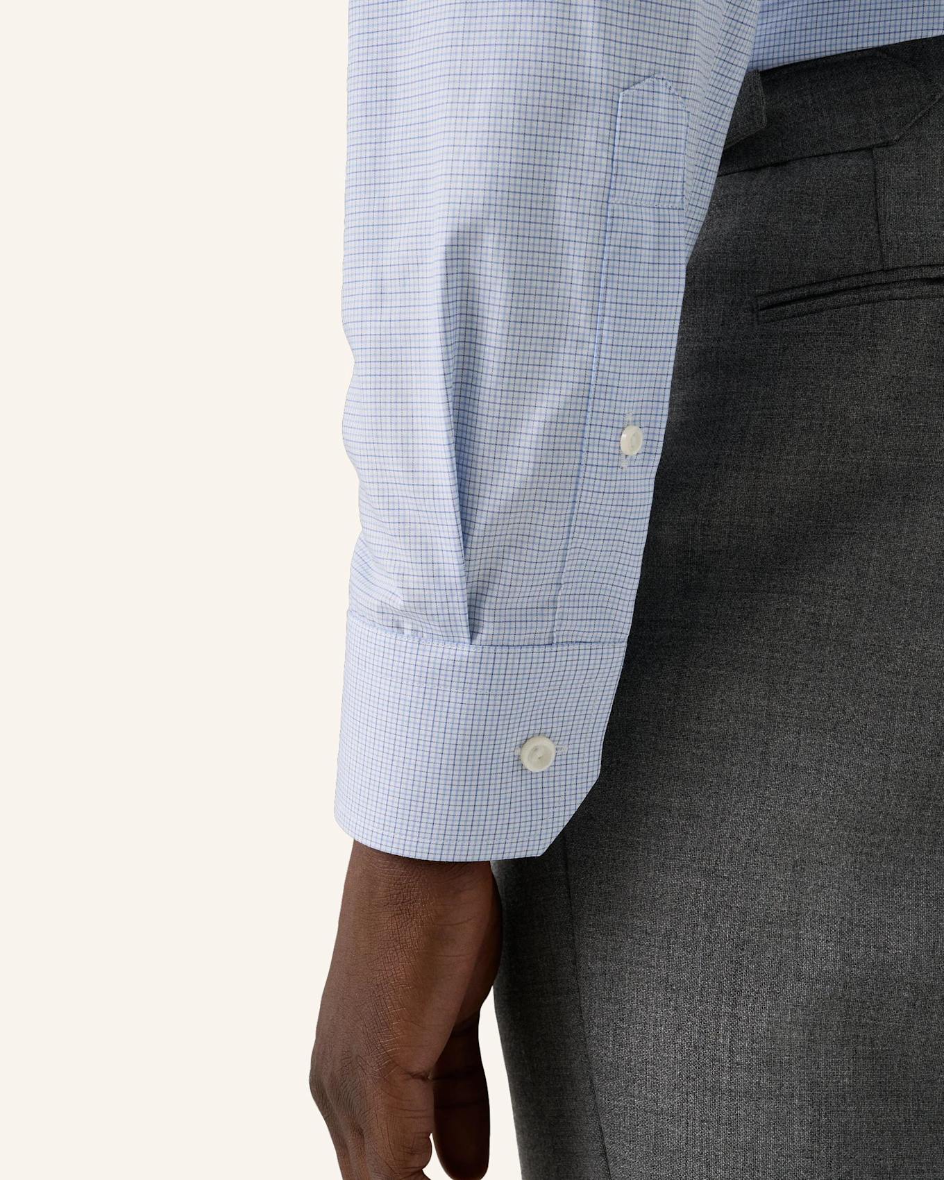 ETON Kariert Fine Twill-Hemd Slim Fit: BLAU