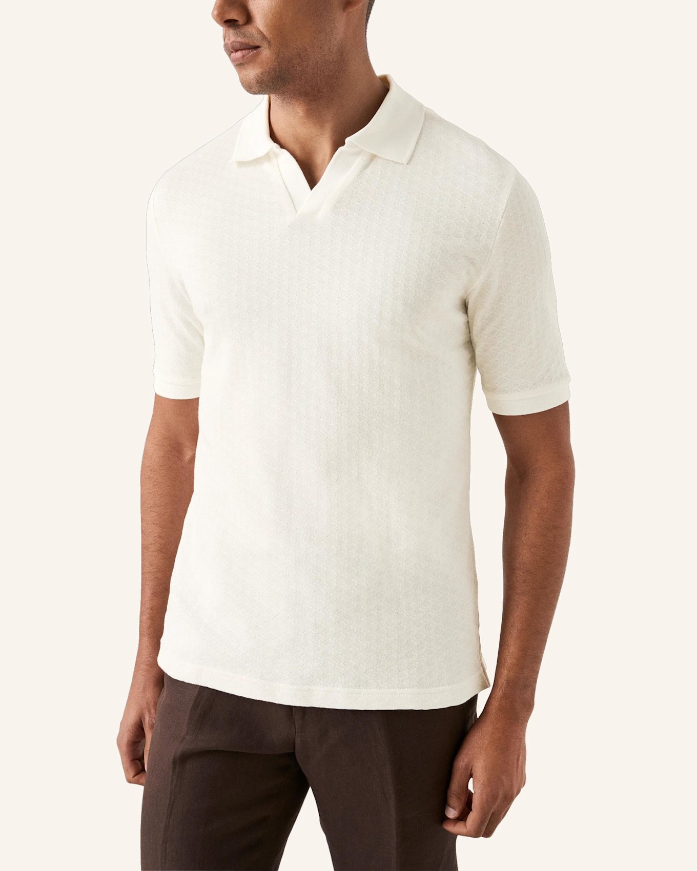 ETON Polohemd Aus Baumwolle: WEISS
