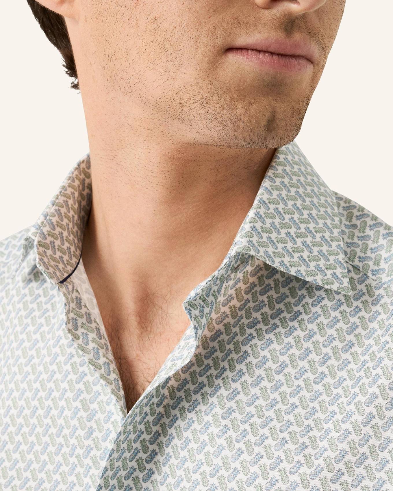 ETON Motiv Signature Twill-Hemd Contemporary Fit: BLAU